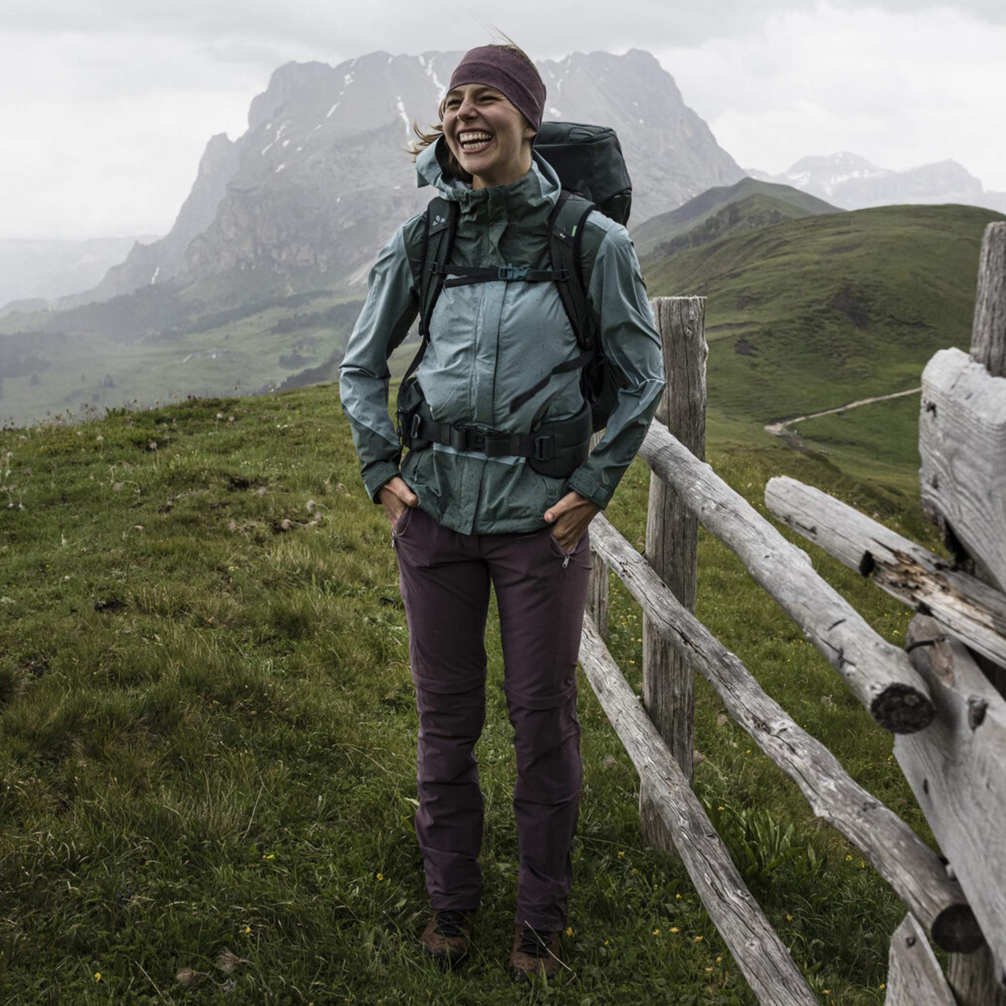Vaude FARLEY STRETCH ZO T-ZIP PANTS II Damen - Softshellhose