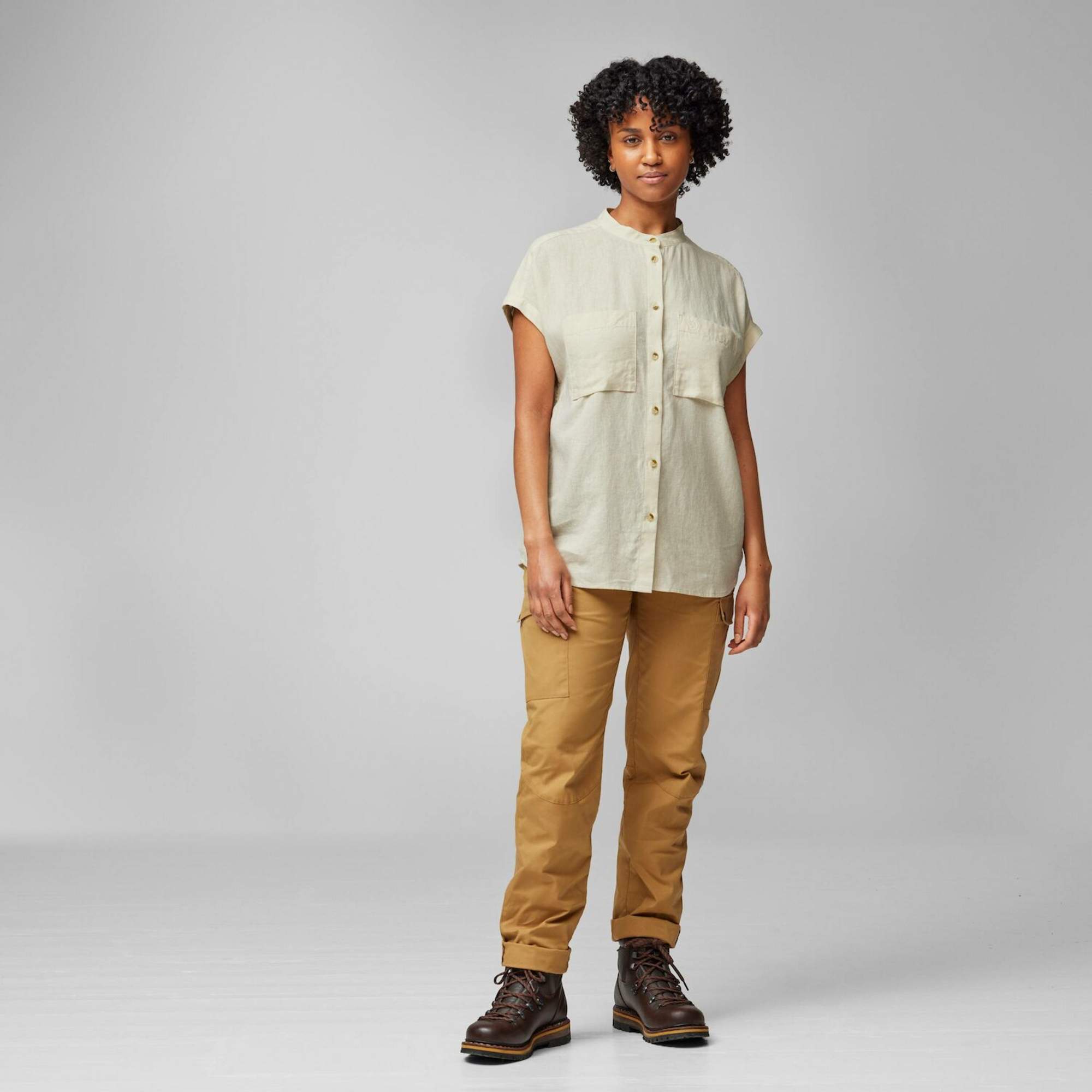 Fjällräven ÖVIK HEMP SHIRT SS W Damen - Outdoor Bluse