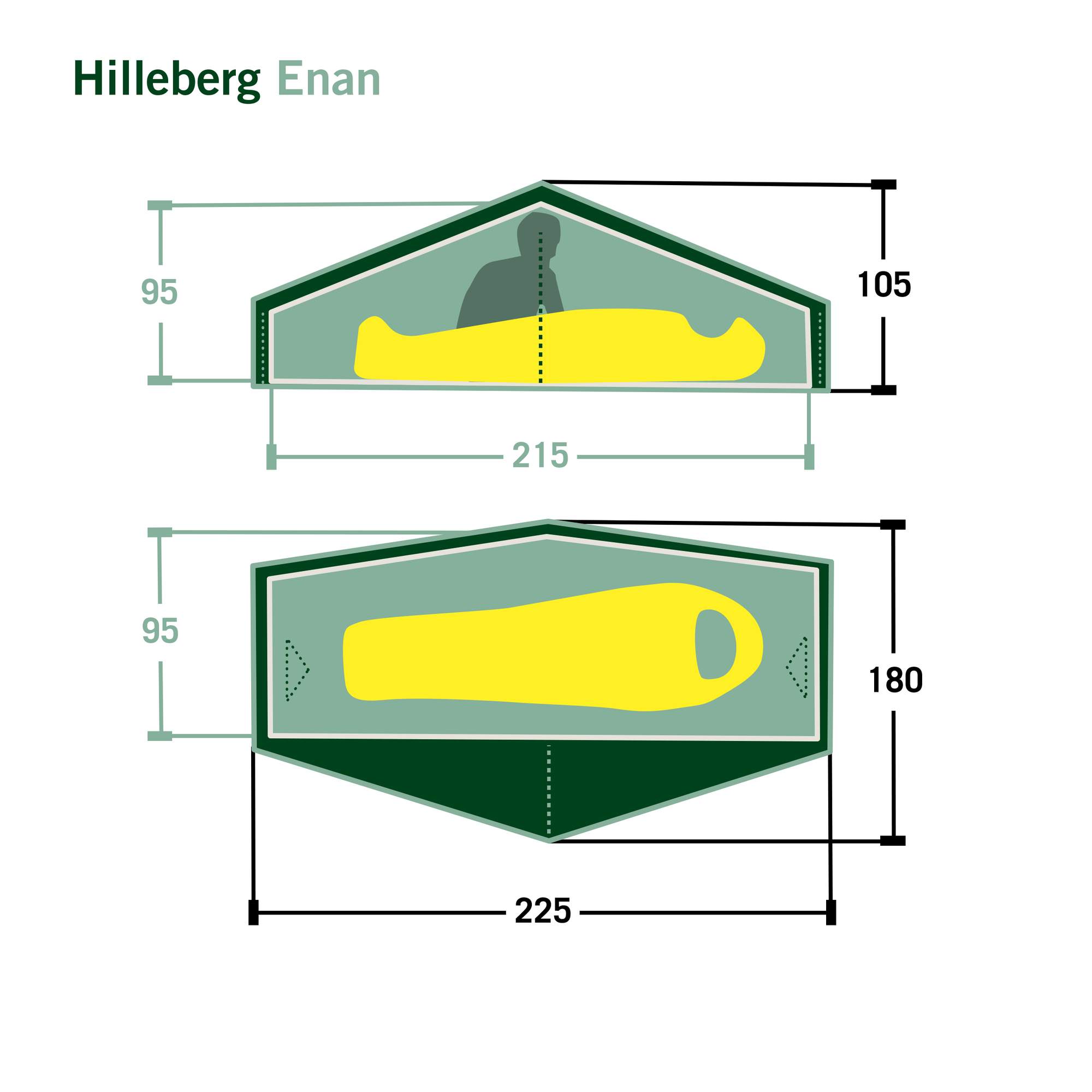 Hilleberg ENAN - Einpersonenzelt