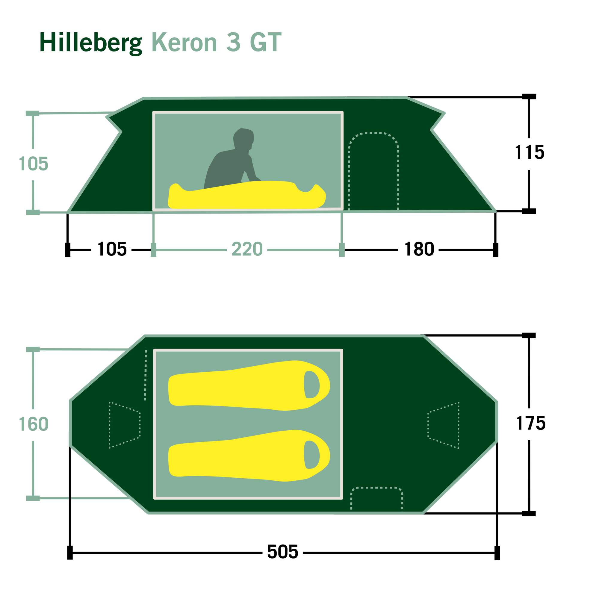 Hilleberg KERON 3 GT - Tunnelzelt