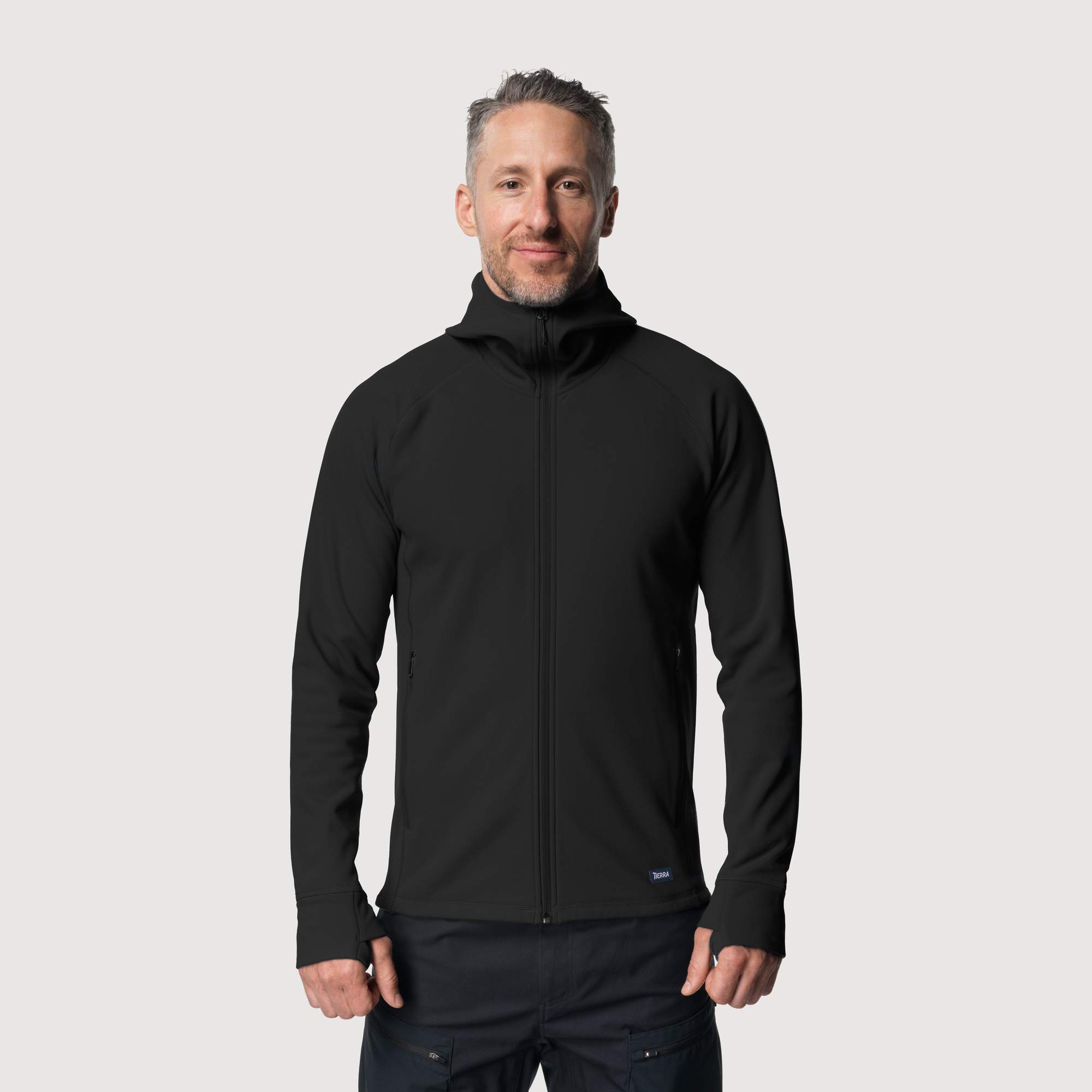 Tierra KVALØYA HOOD M Herren - Fleecejacke