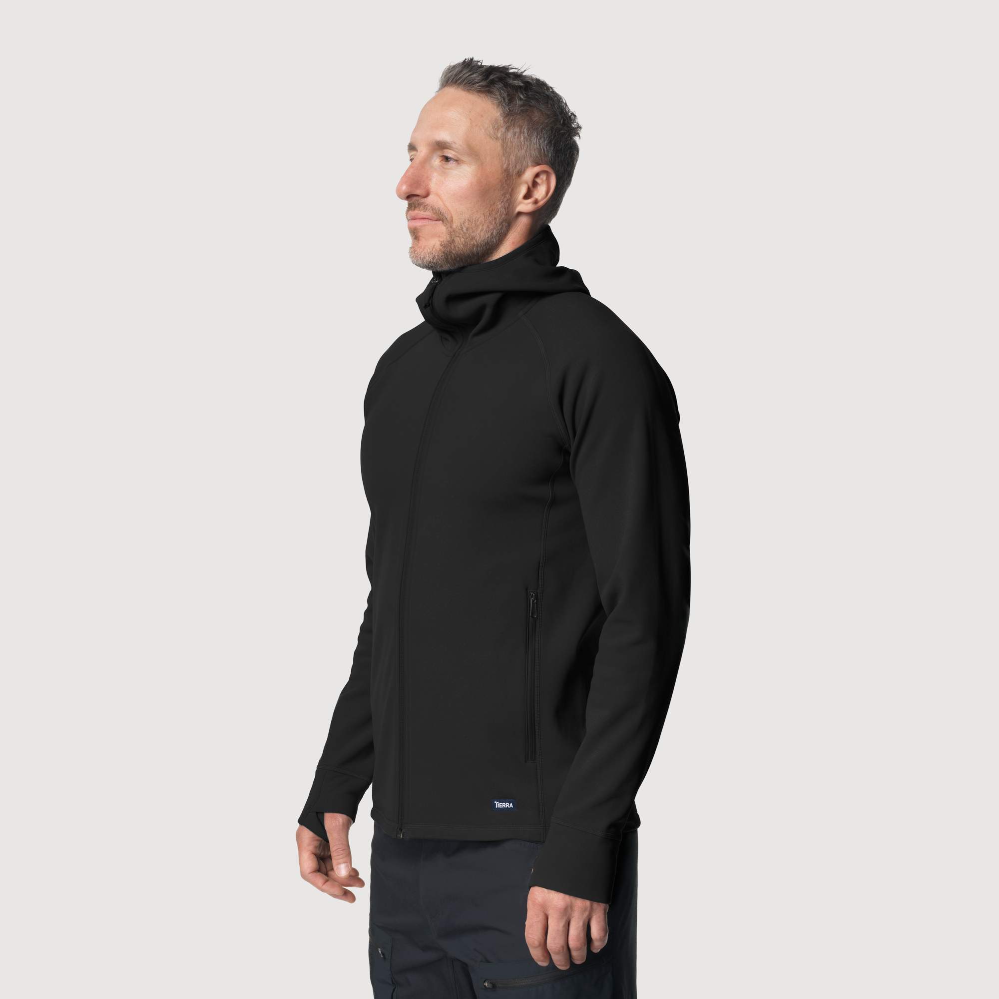 Tierra KVALØYA HOOD M Herren - Fleecejacke