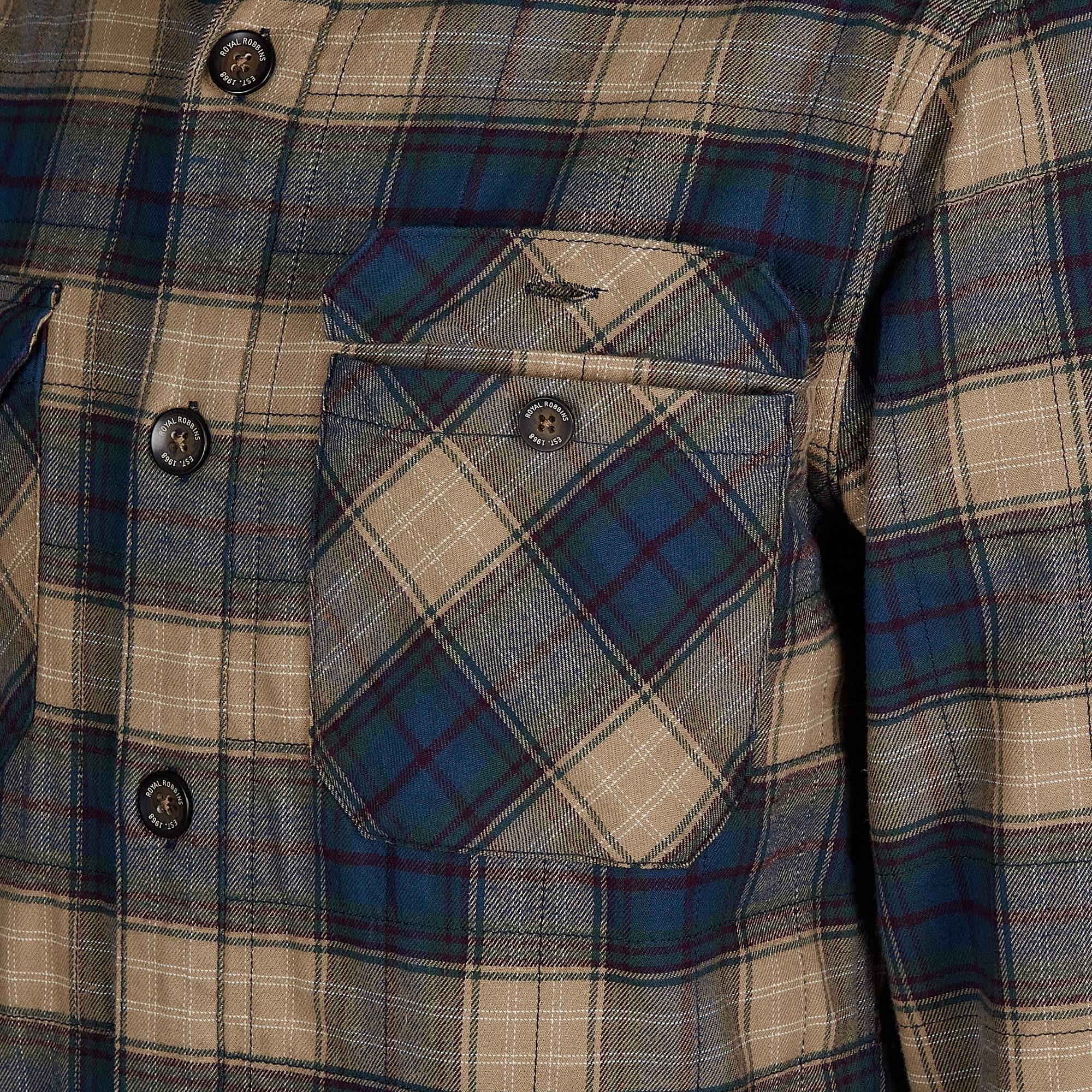 Royal Robbins SNOWCAP LINED FLANNEL L/S Herren - Flanellhemd