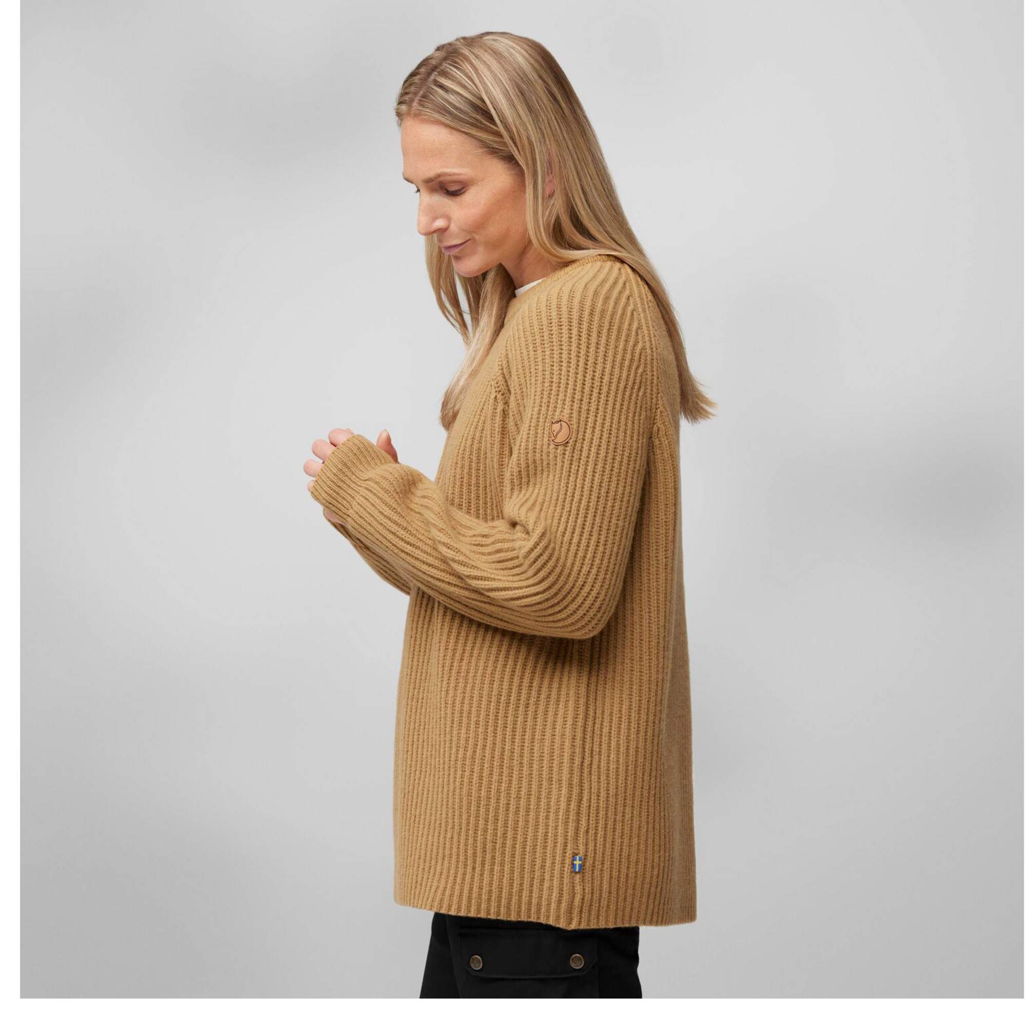 Fjällräven ÖVIK RIB SWEATER W Damen - Wollpullover