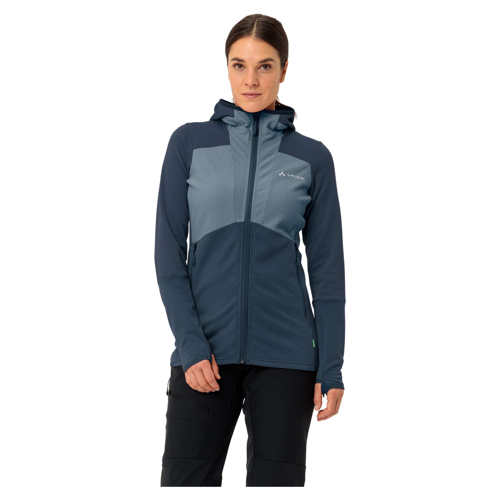 Vaude MONVISO HOODED GRID FLEECE JACKET Damen - Fleecejacke