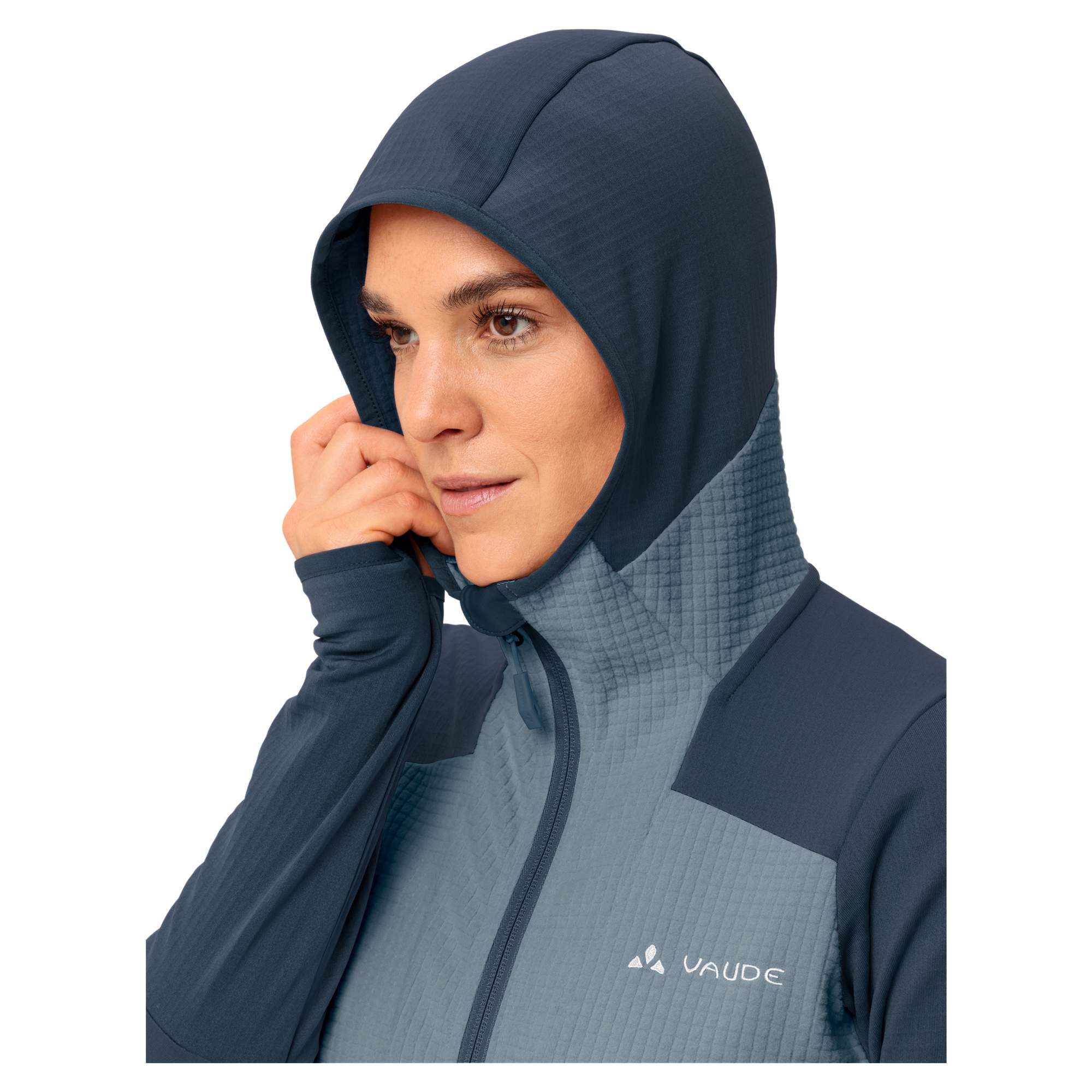 Vaude MONVISO HOODED GRID FLEECE JACKET Damen - Fleecejacke