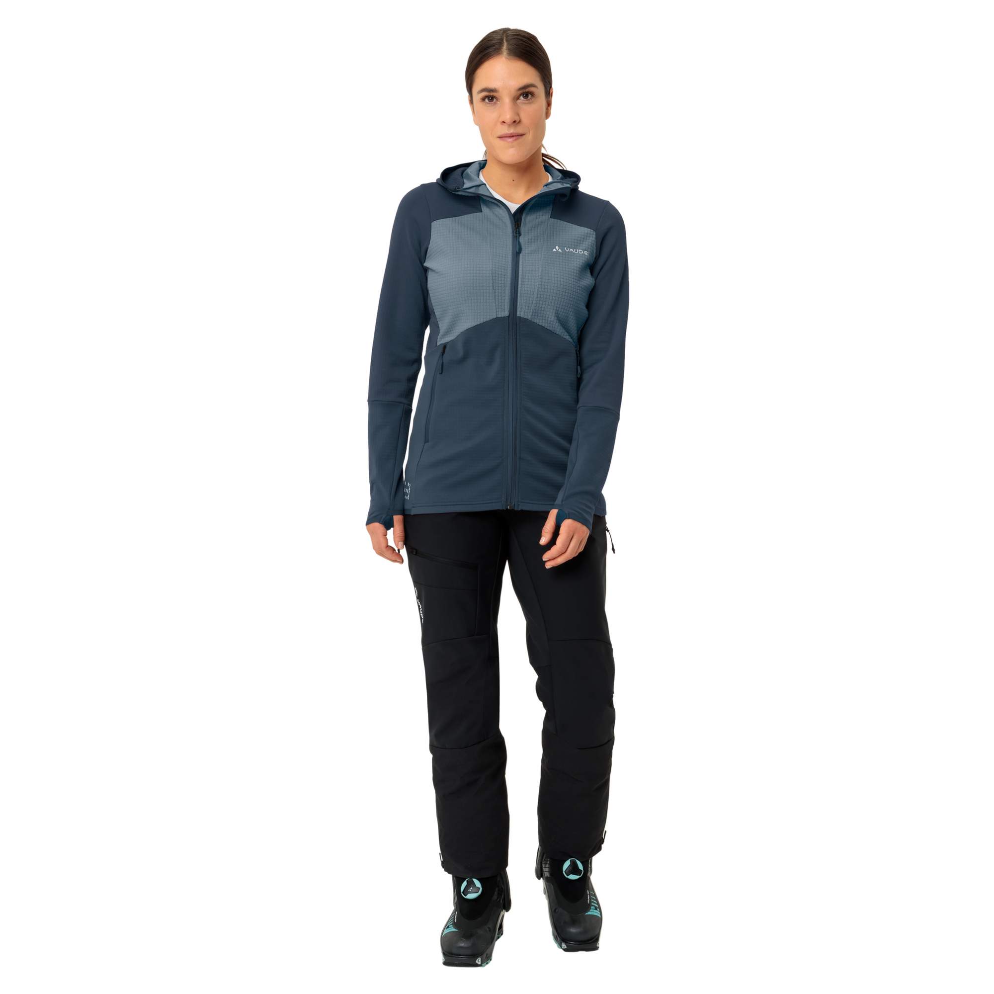 Vaude MONVISO HOODED GRID FLEECE JACKET Damen - Fleecejacke