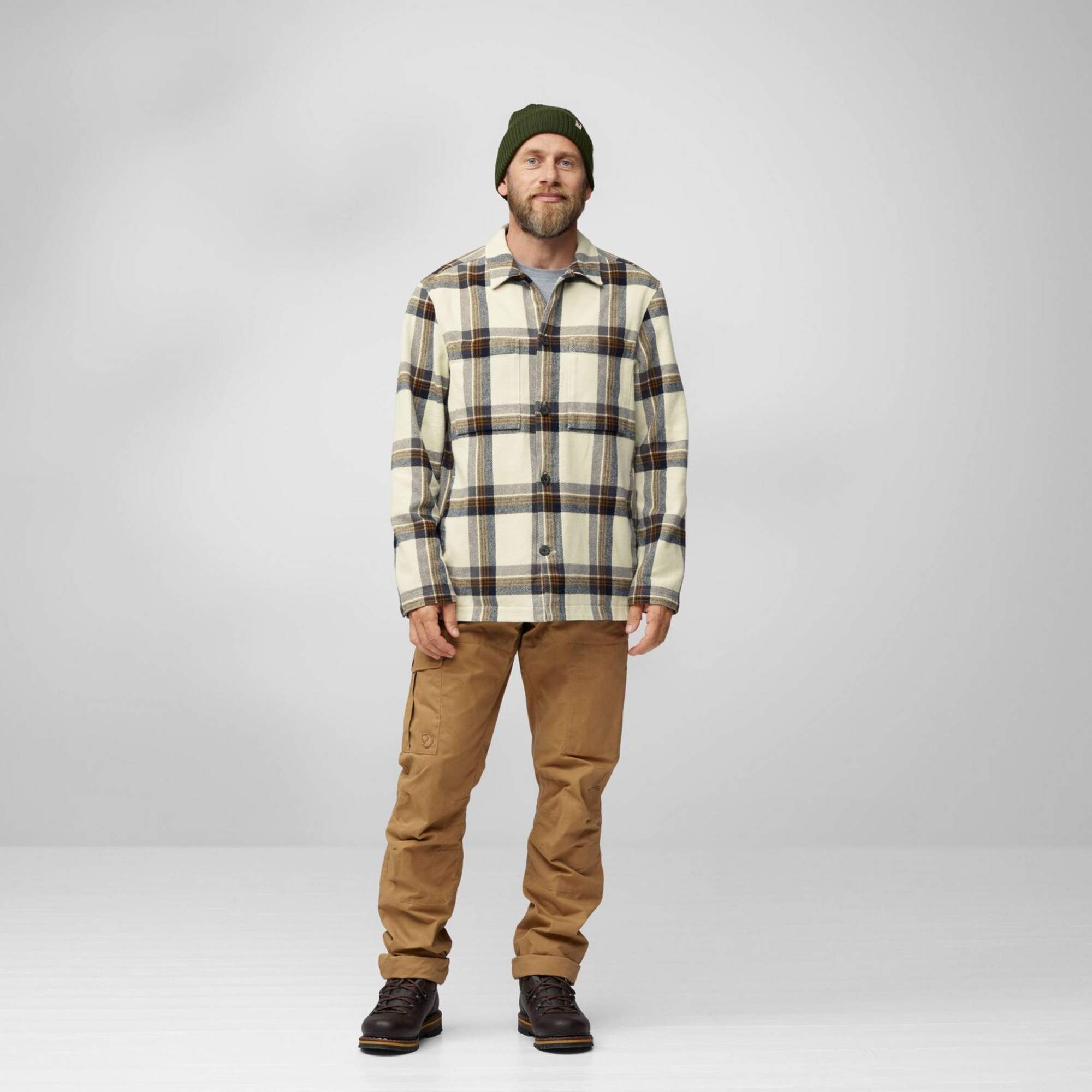 Fjällräven SINGI FLANNEL OVERSHIRT M Herren - Flanellhemd