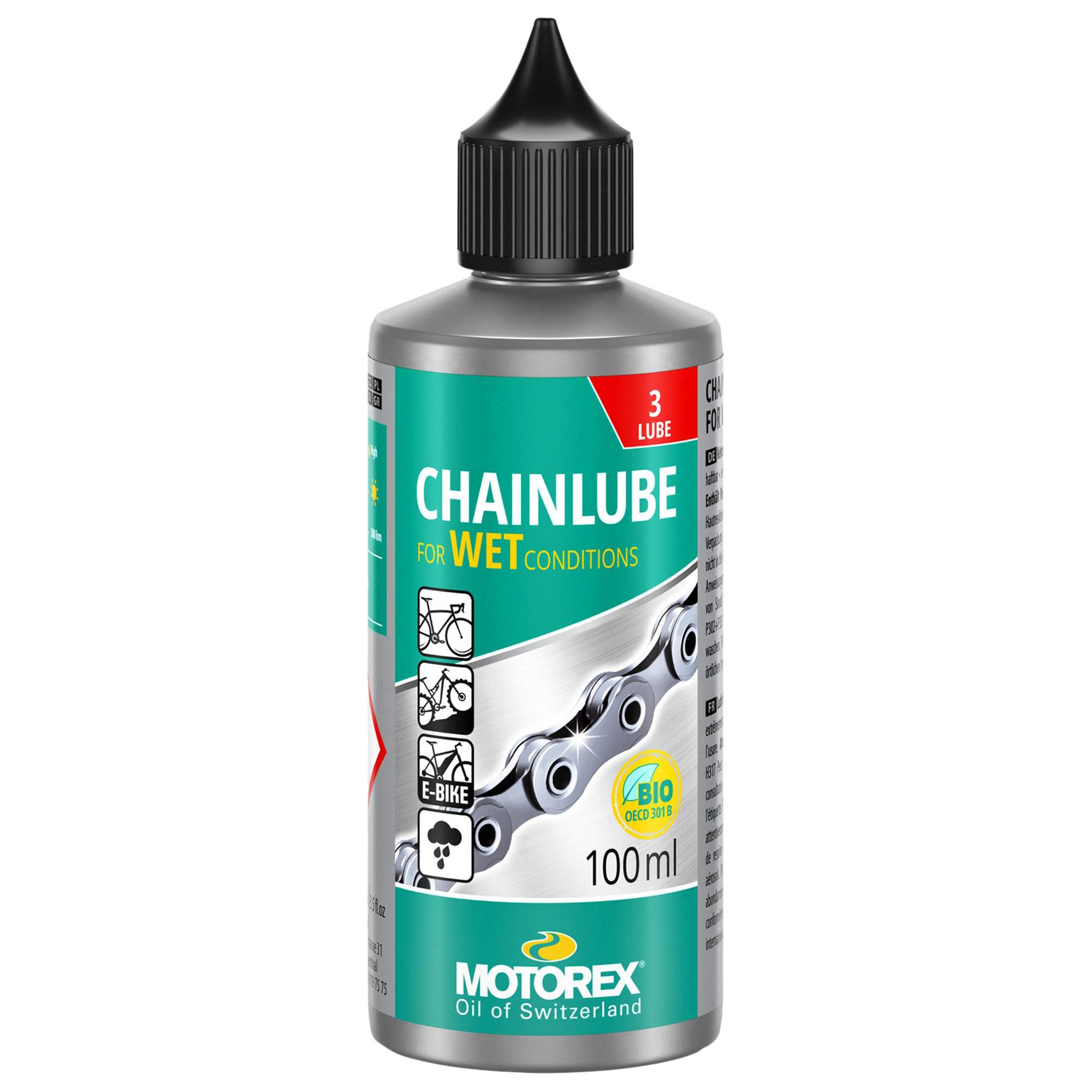 Motorex KETTENÖL CHAINLUBE WET CONDITIONS TROPFFLASCHE - Fahrradzubehör