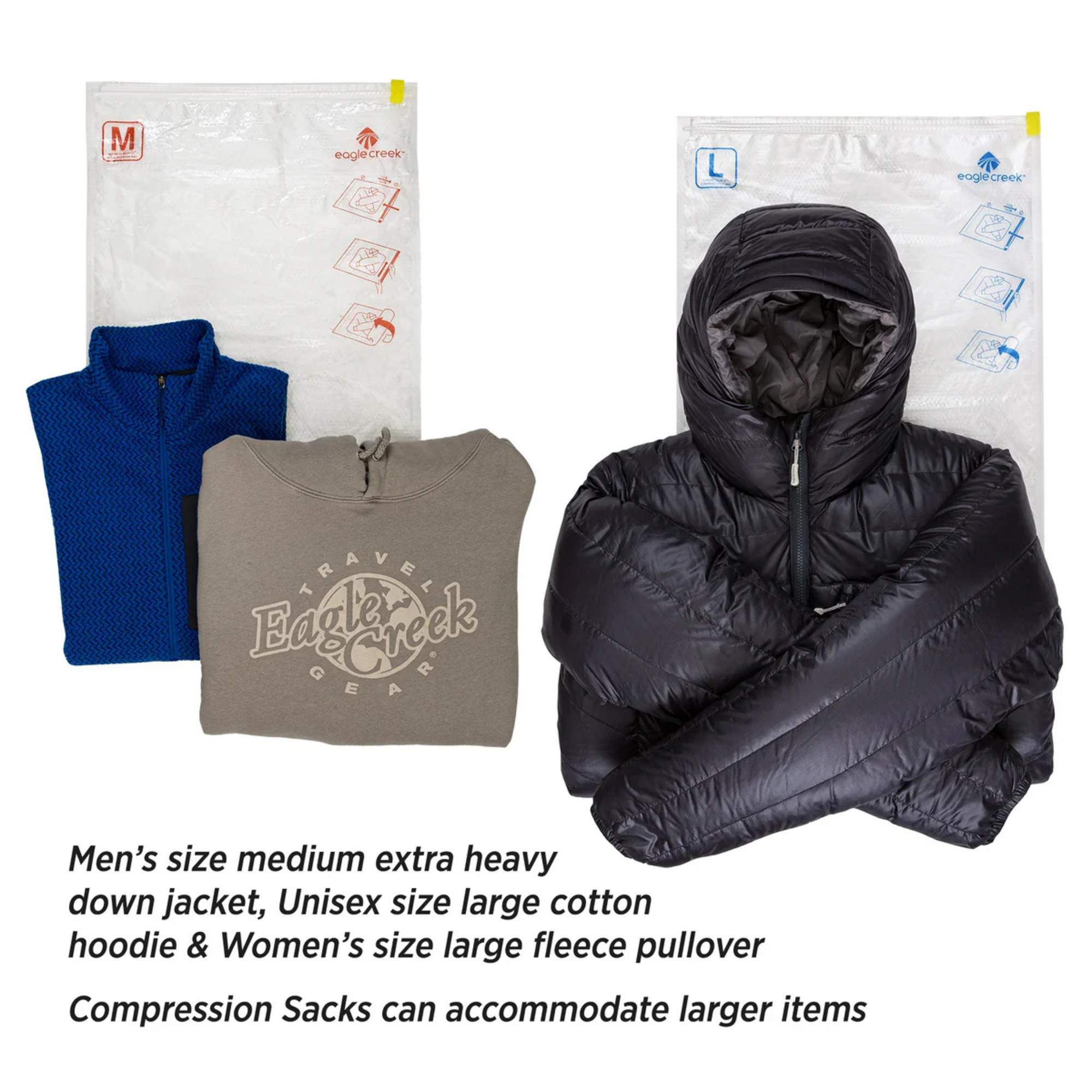 Eagle Creek PACK-IT COMPRESSION SAC SET M/L - Packbeutel