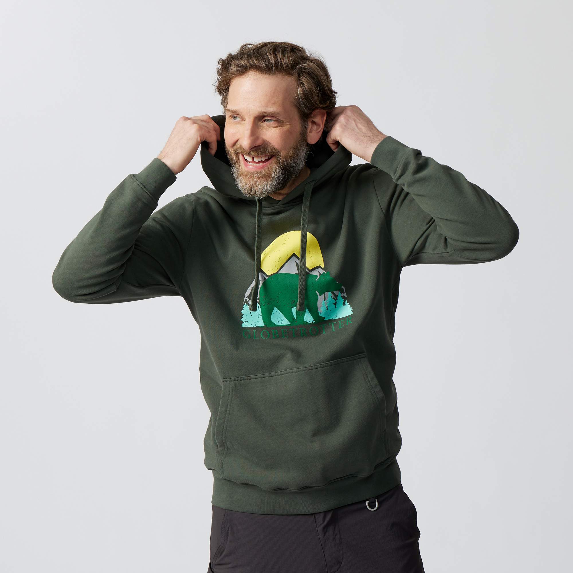 Globetrotter U BLUE FLEECE MOUNTAIN BEAR HOODIE Unisex - Hoodie