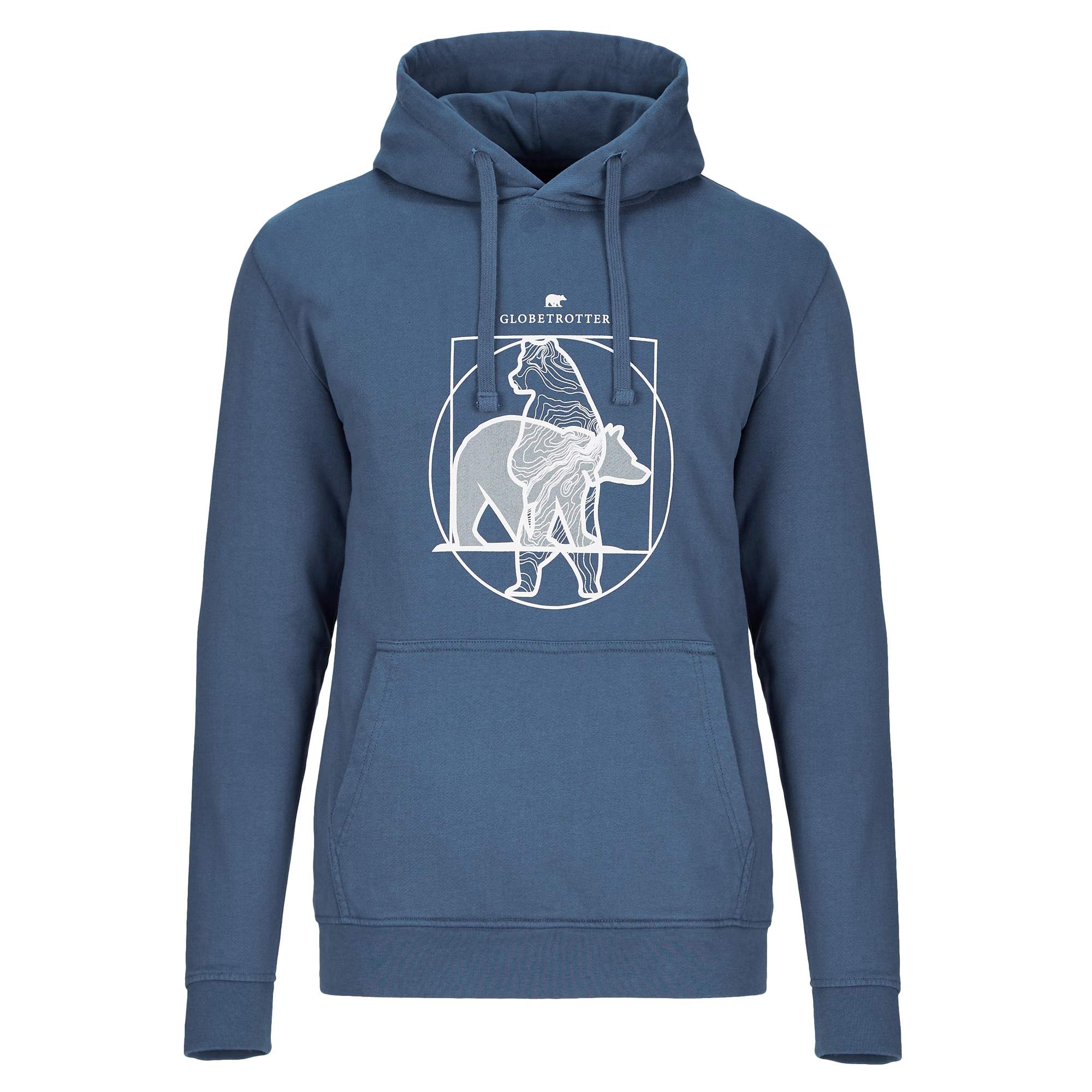 Globetrotter U BLUE FLEECE STANDING BEAR HOODIE Unisex - Hoodie