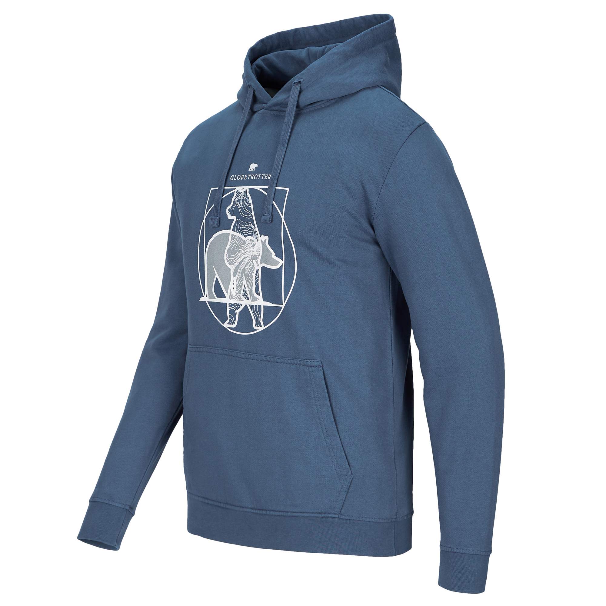 Globetrotter U BLUE FLEECE STANDING BEAR HOODIE Unisex - Hoodie