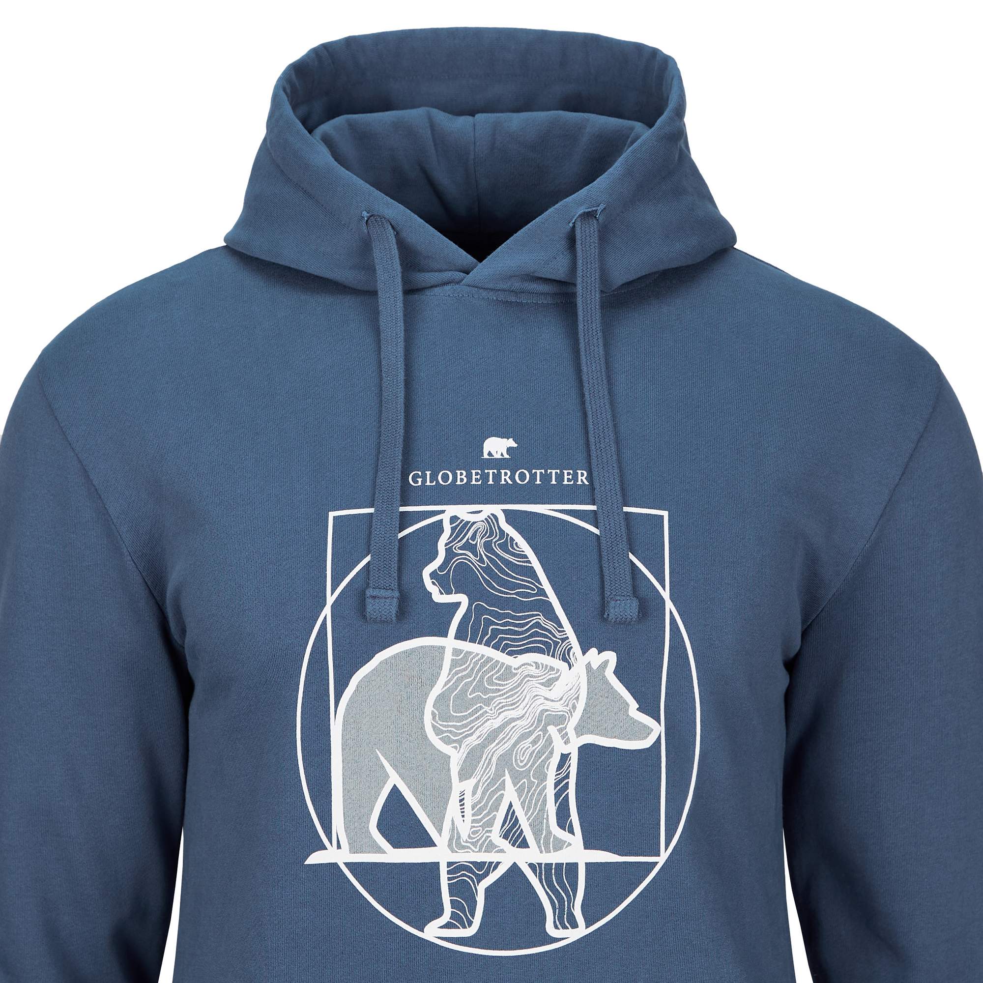 Globetrotter U BLUE FLEECE STANDING BEAR HOODIE Unisex - Hoodie