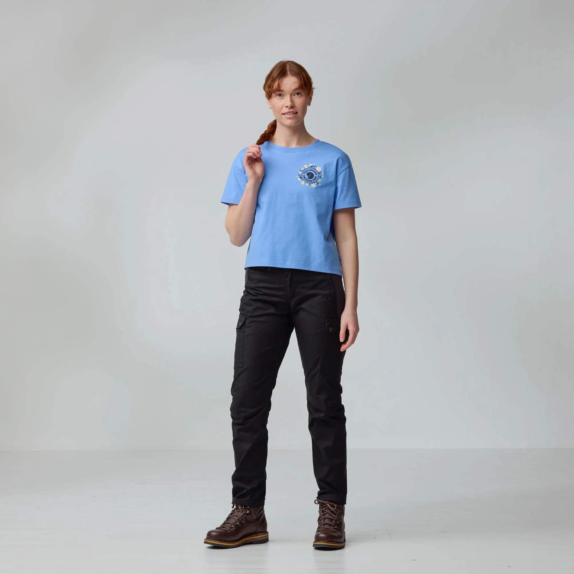 Fjällräven FJÄLLBLOMSTER LOGO T-SHIRT W Damen - T-Shirt