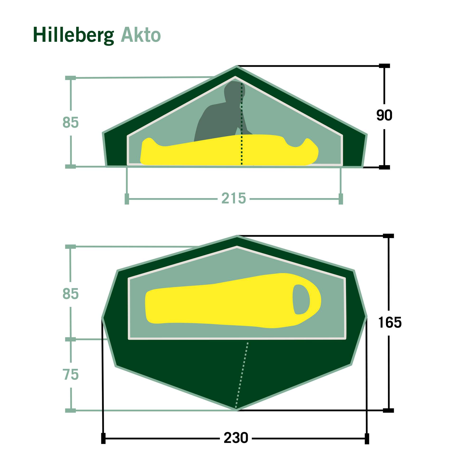 Hilleberg AKTO - Einpersonenzelt