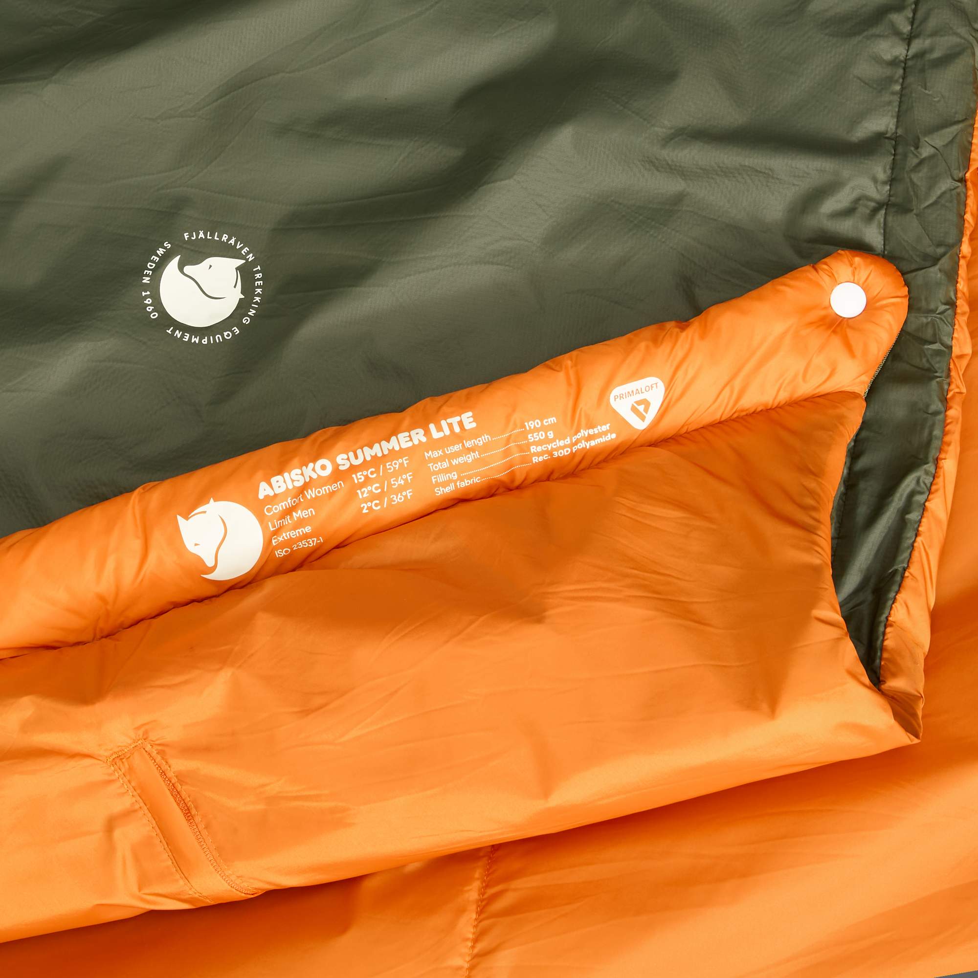 Fjällräven ABISKO SUMMER LITE Unisex - Kunstfaserschlafsack Fjällräven ABISKO SUMMER LITE Unisex - Kunstfaserschlafsack