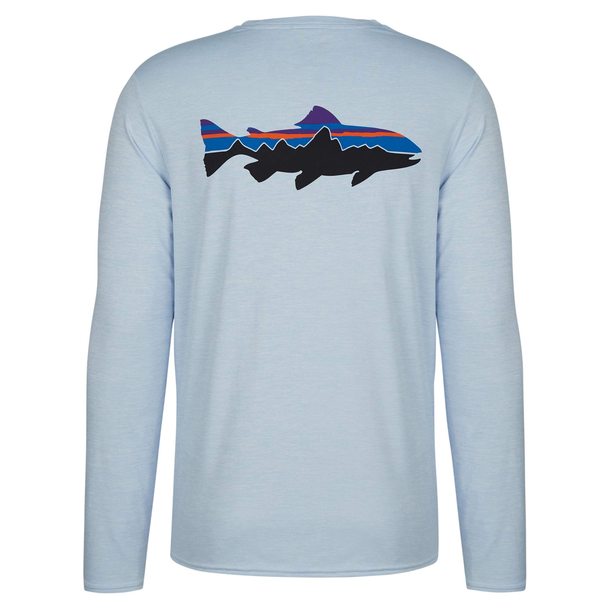 Patagonia M\'S L/S CAP COOL DAILY GRAPHIC SHIRT - WATERS Herren - Langarmshirt