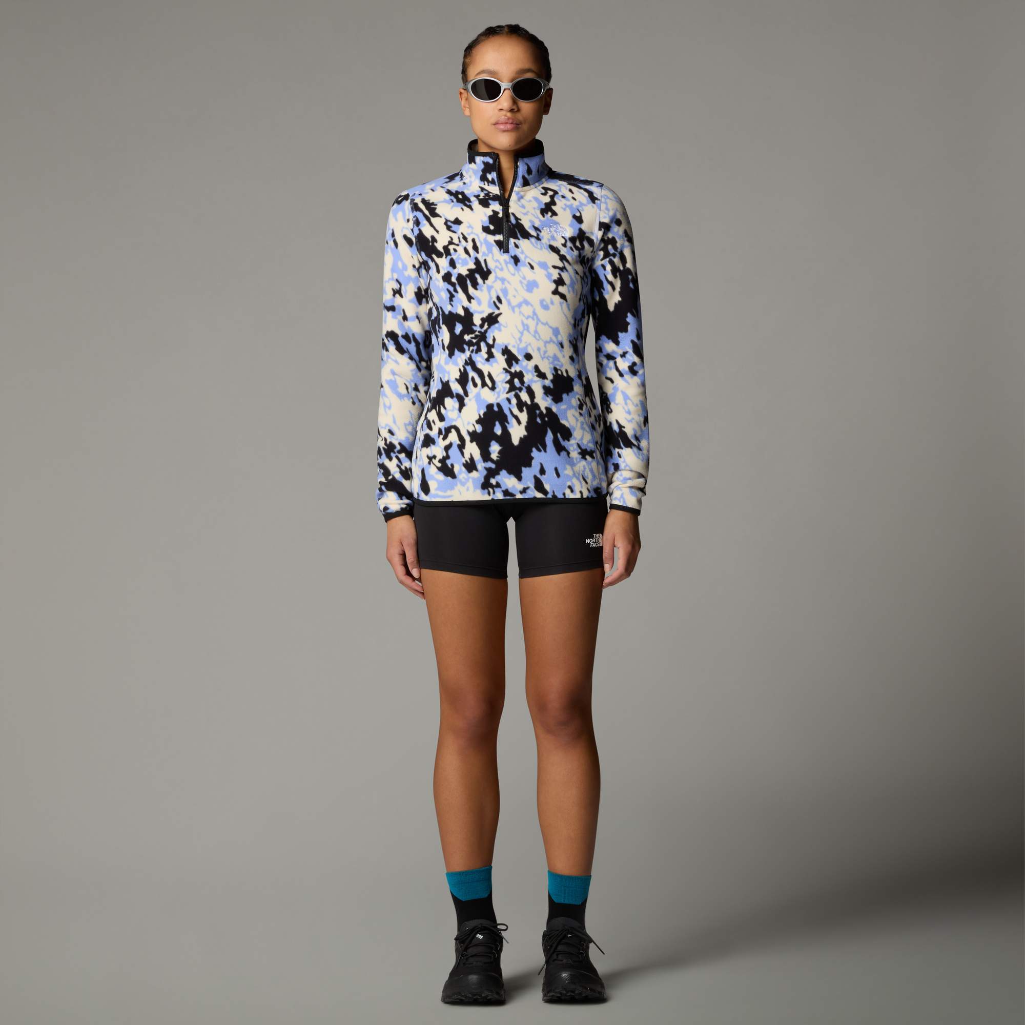 The North Face W 100 GLACIER PRINTED 1/4 ZIP - EU Damen - Fleecepullover