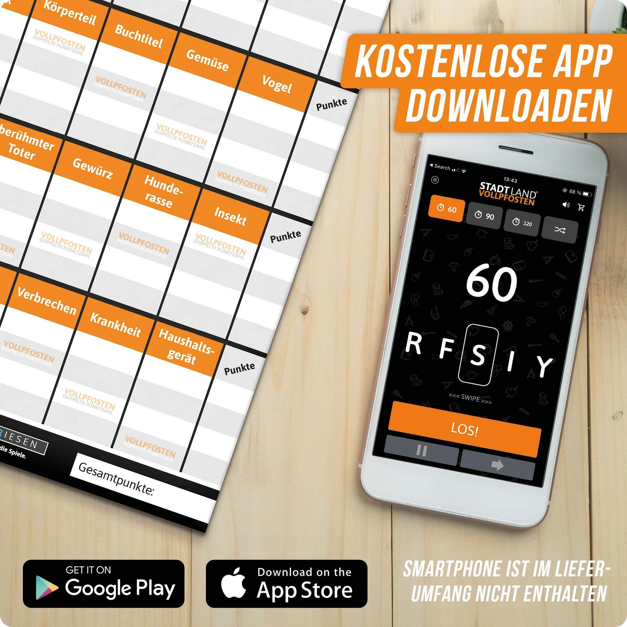 Denkriesen STADT LAND VOLLPFOSTEN - CLASSIC EDITION - \'INTELLIGENZ IST - Reisespiel Denkriesen STADT LAND VOLLPFOSTEN - CLASSIC EDITION - \'INTELLIGENZ IST - Reisespiel