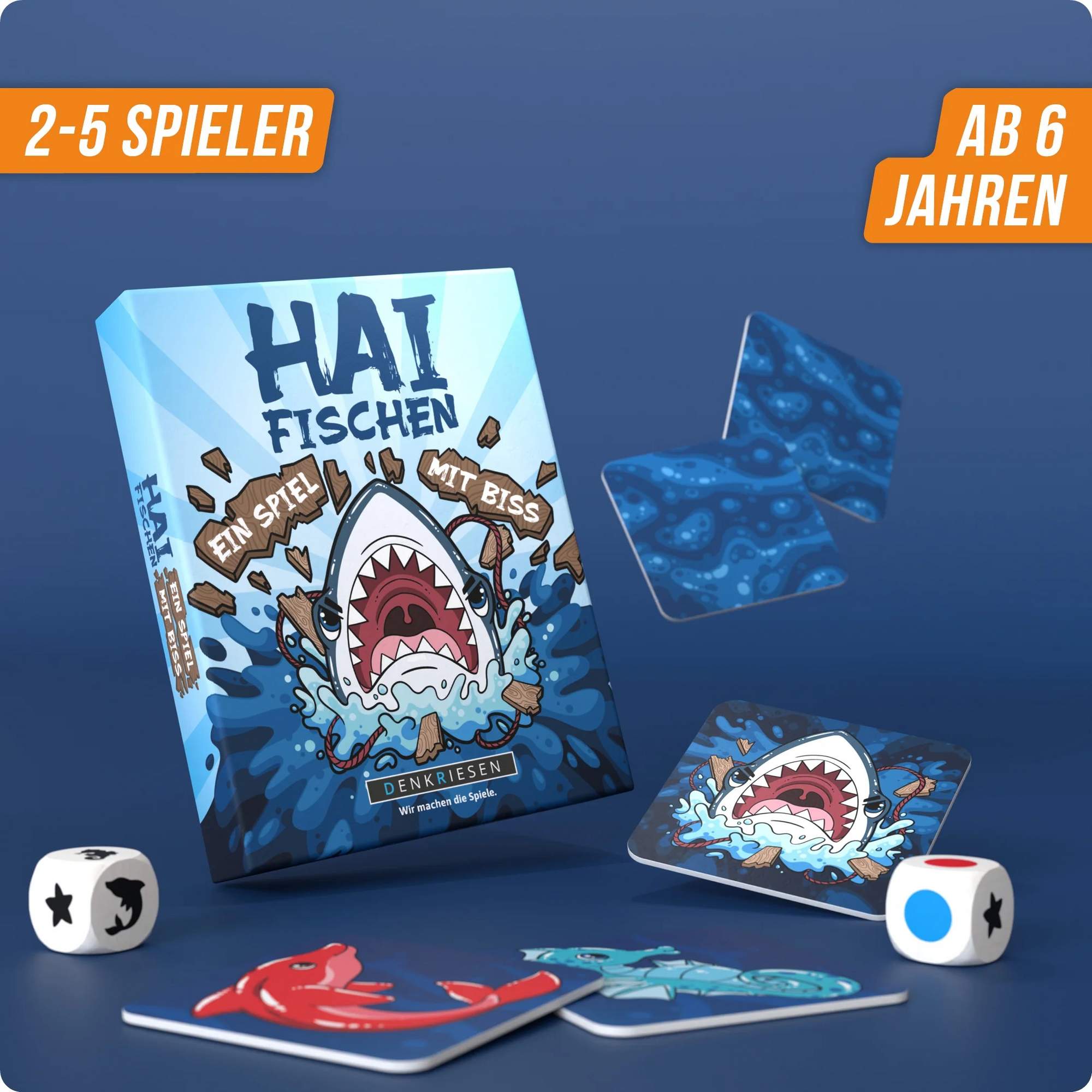 Denkriesen DENKRIESEN - HAIFISCHEN - \'EIN SPIEL MIT BISS\' - Reisespiel