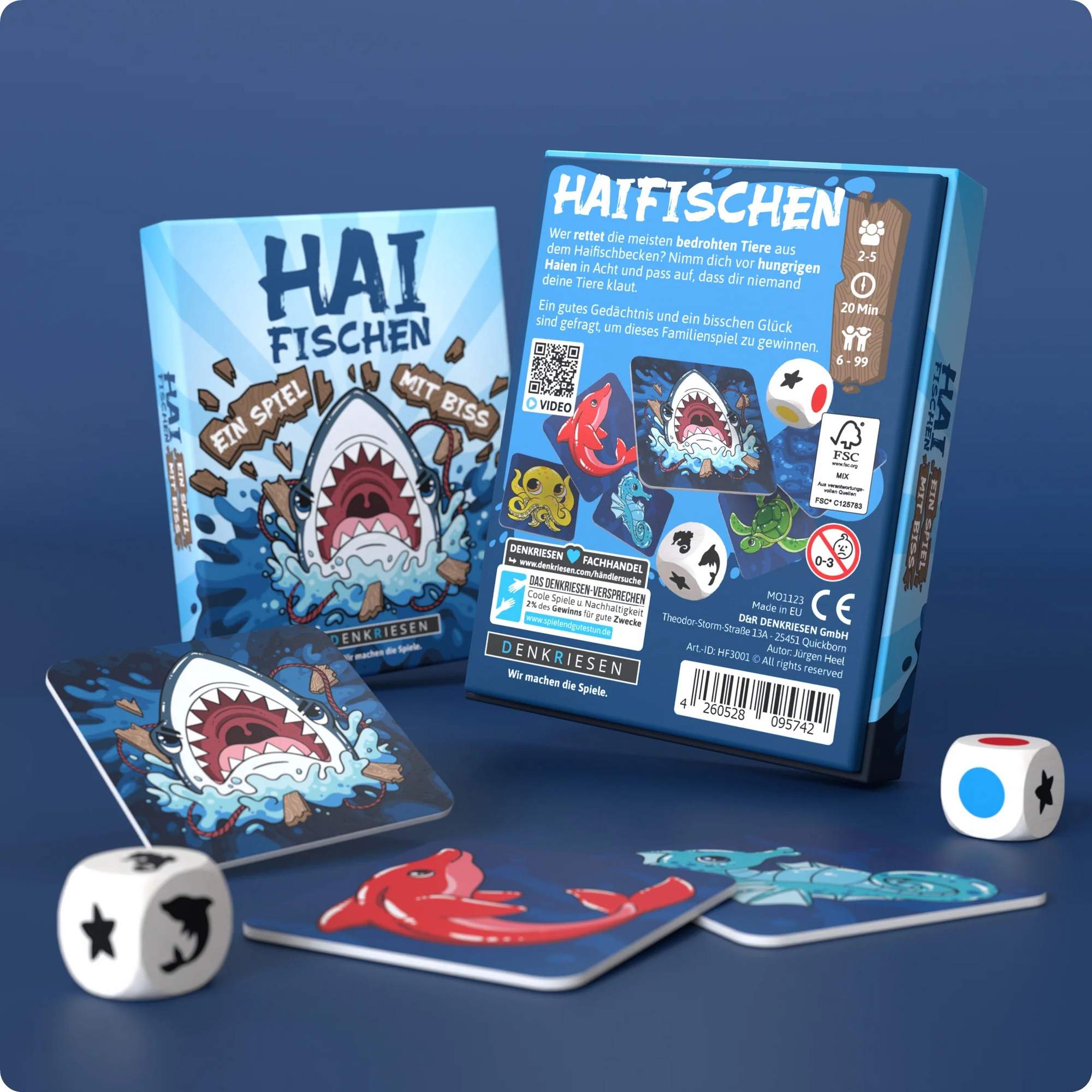 Denkriesen DENKRIESEN - HAIFISCHEN - \'EIN SPIEL MIT BISS\' - Reisespiel