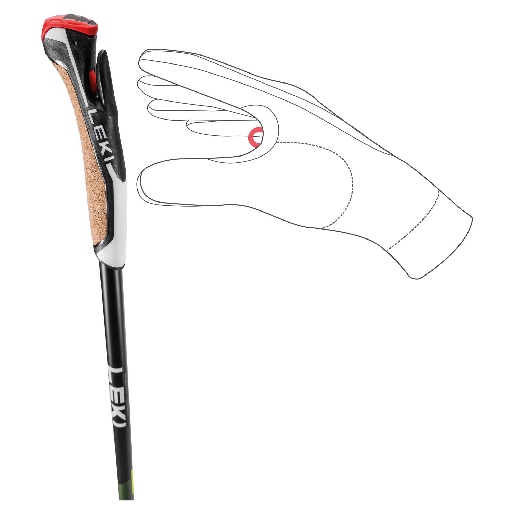 Leki FLASH CARBON - Nordic Walking Stöcke