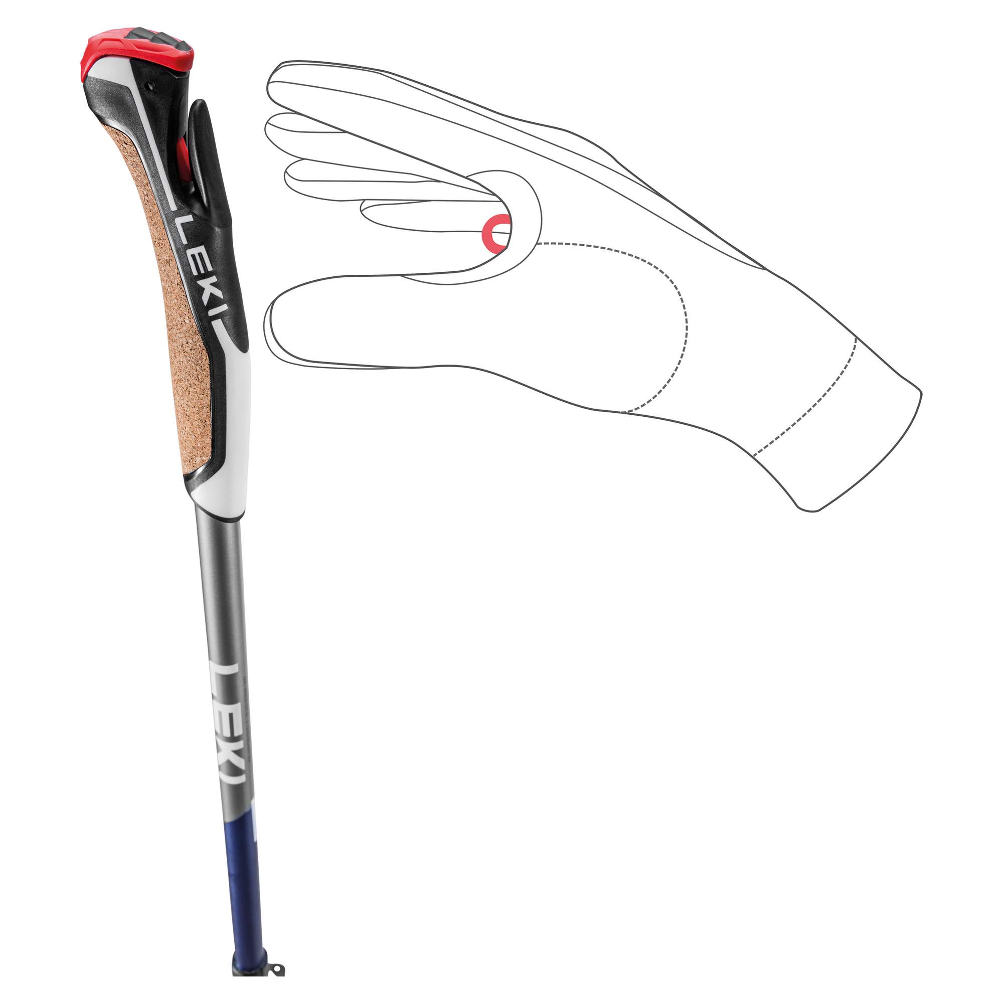 Leki TRAVELLER CARBON - Nordic Walking Stöcke