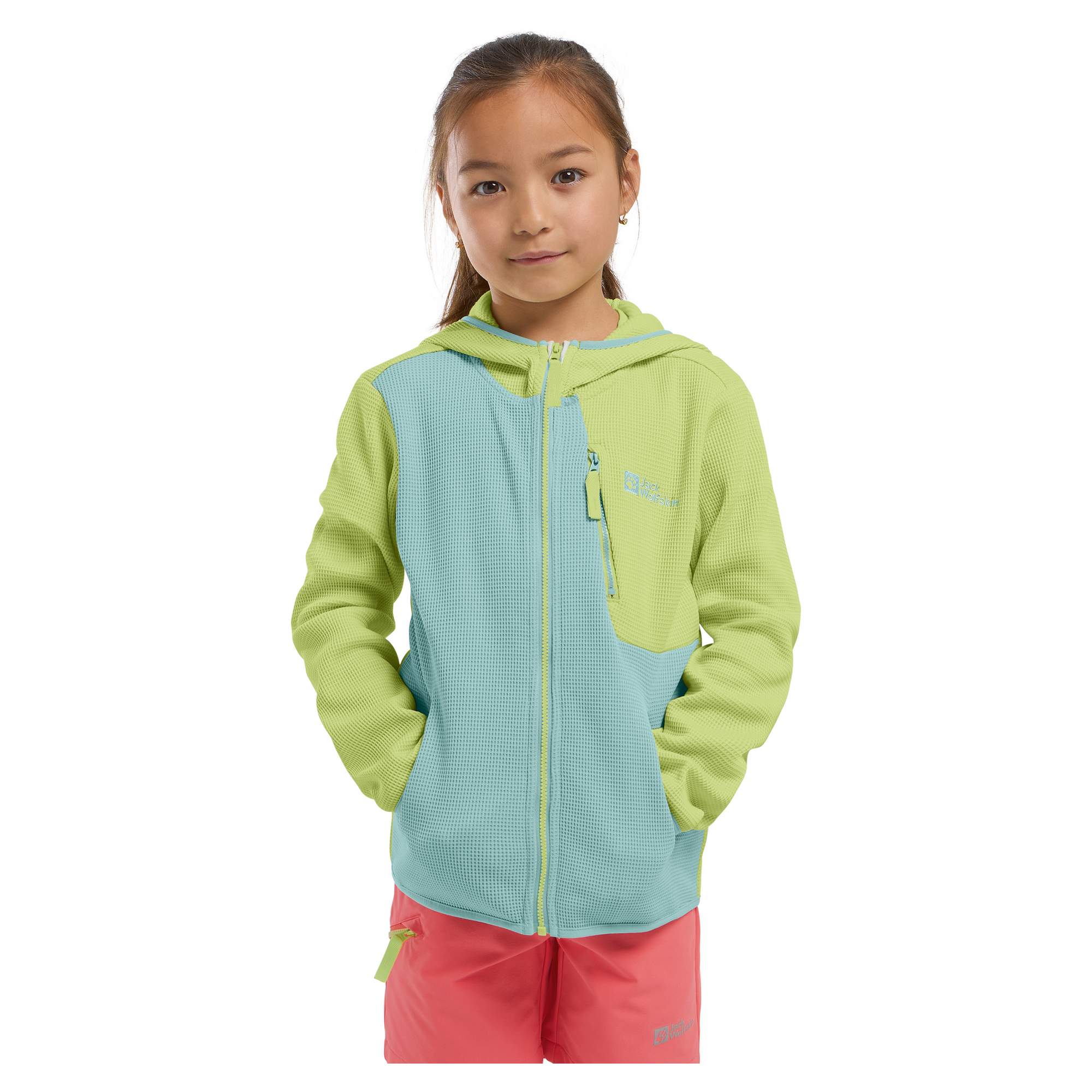 Jack Wolfskin ACTAMIC GRID MIDLAYER K Kinder - Fleecejacke