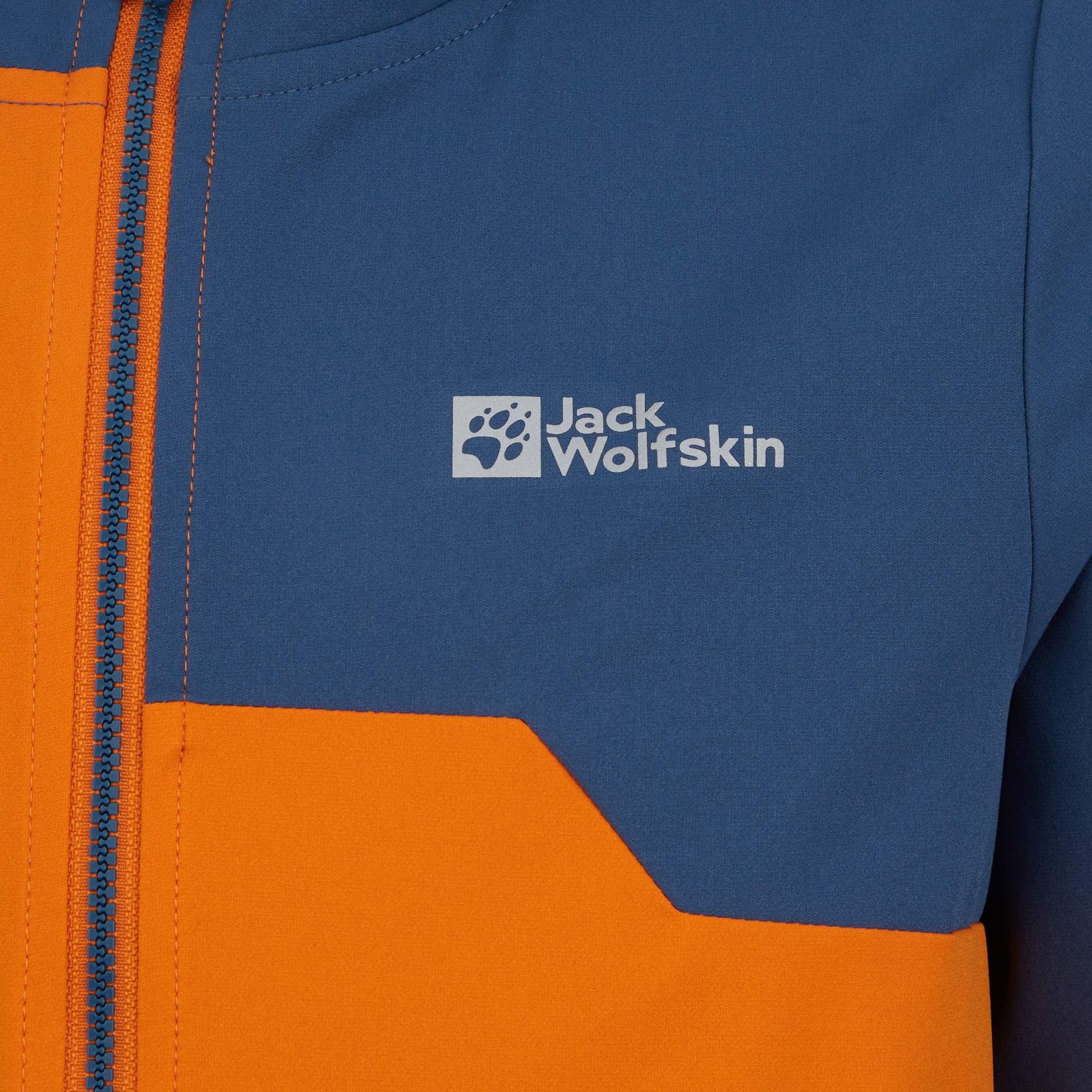 Jack Wolfskin TURBULENCE HOODED JKT K Kinder - Softshelljacke