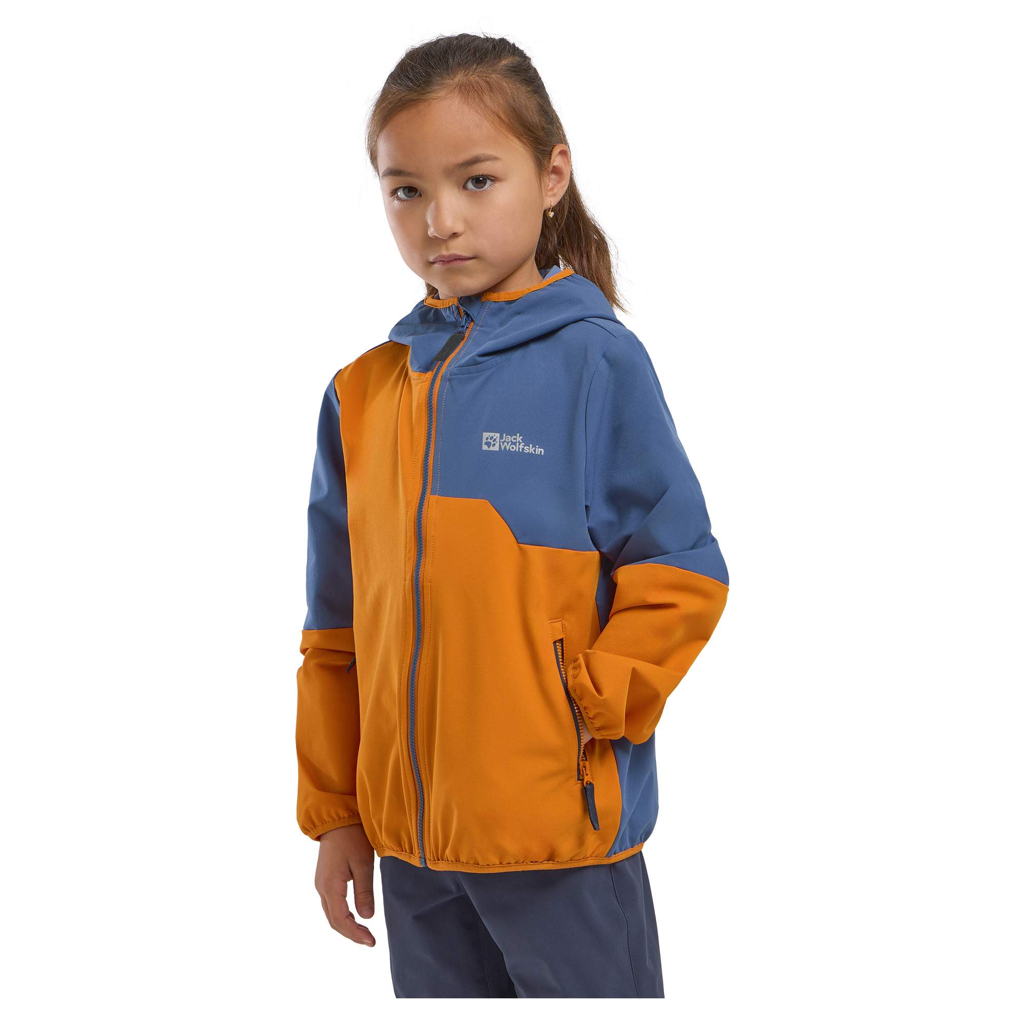 Jack Wolfskin TURBULENCE HOODED JKT K Kinder - Softshelljacke