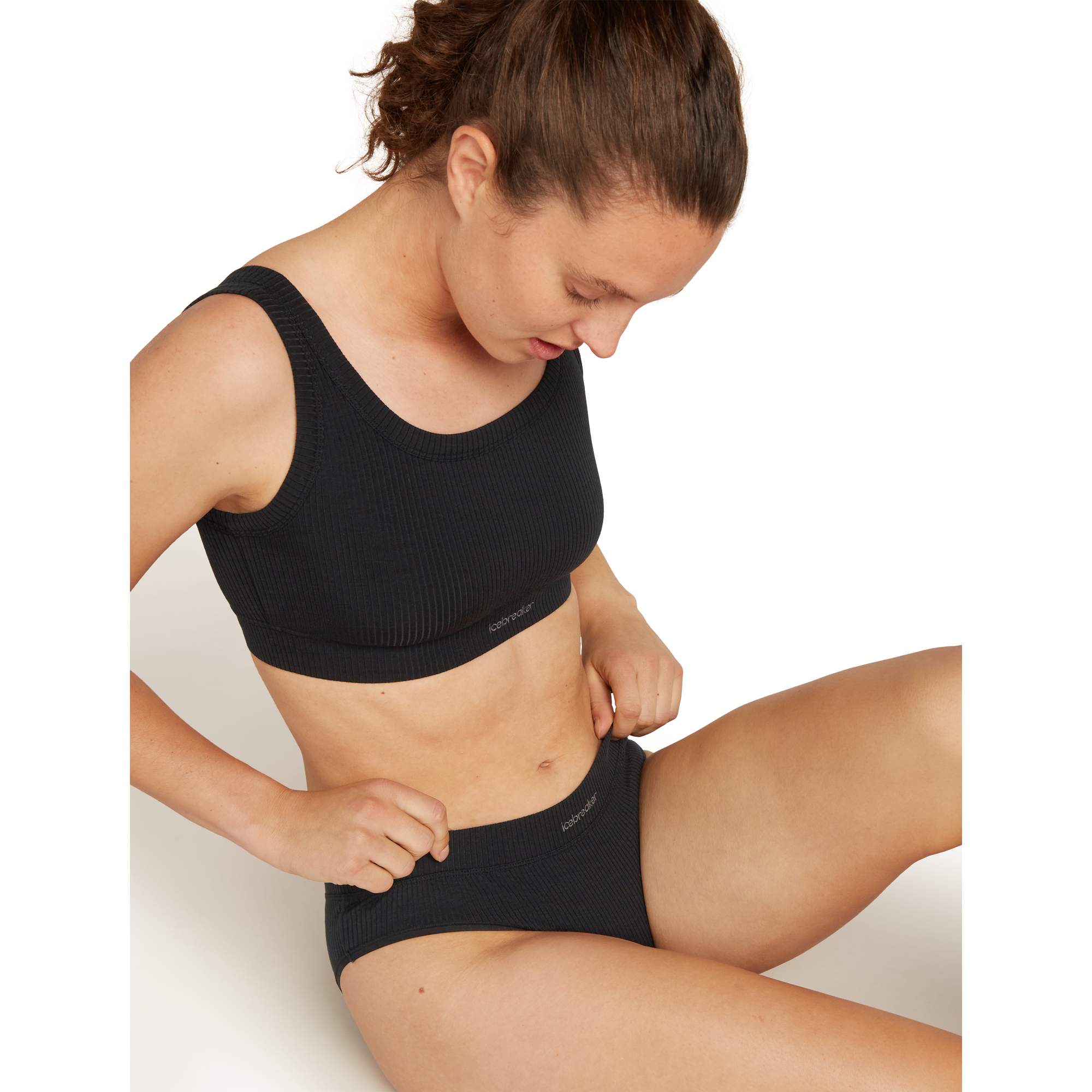 Icebreaker W MERINO BLEND RIB LOTUS HIPSTER Damen - Funktionsunterwäsche