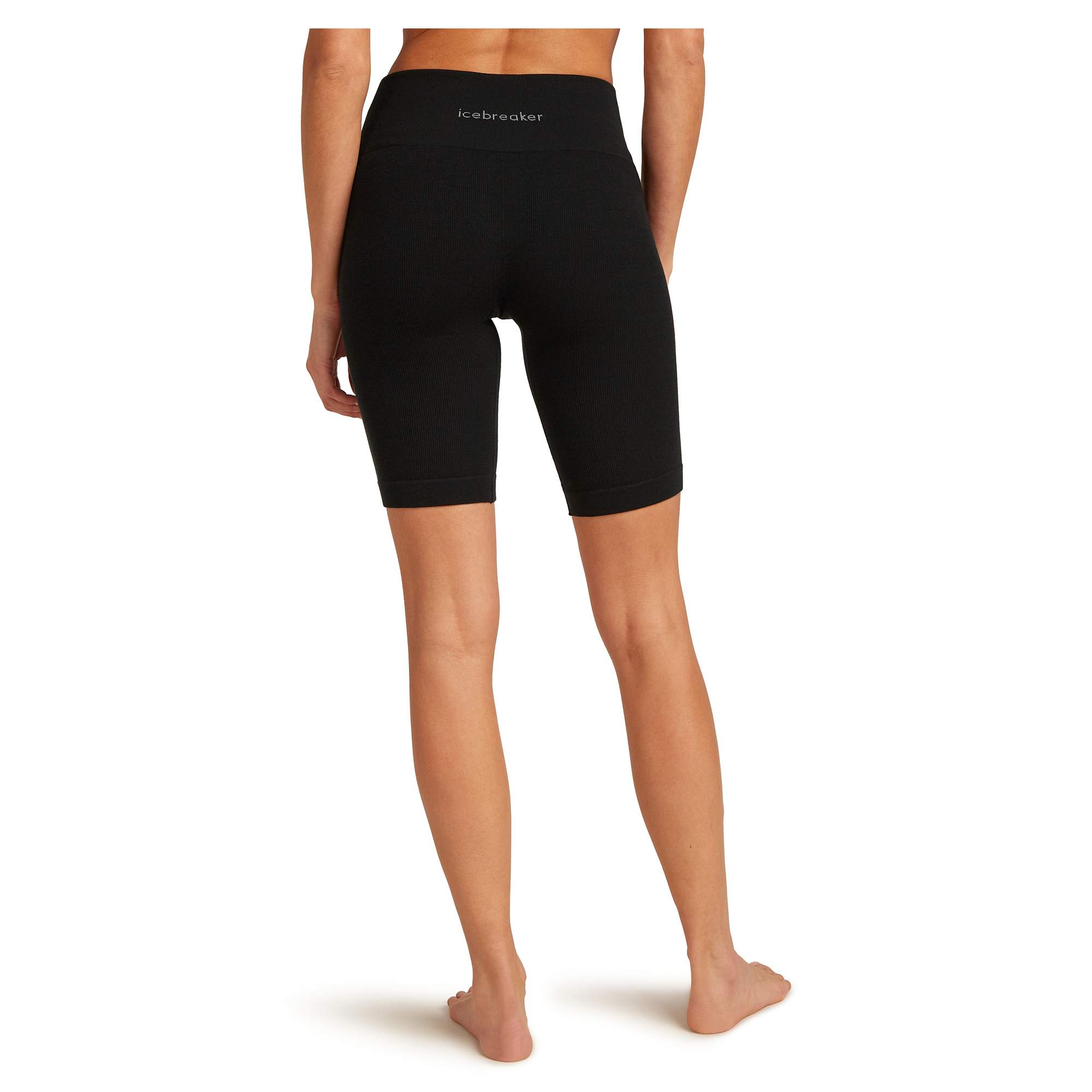 Icebreaker W MERINO SEAMLESS RIB 8 HIGH RISE SHORTS Damen - Shorts