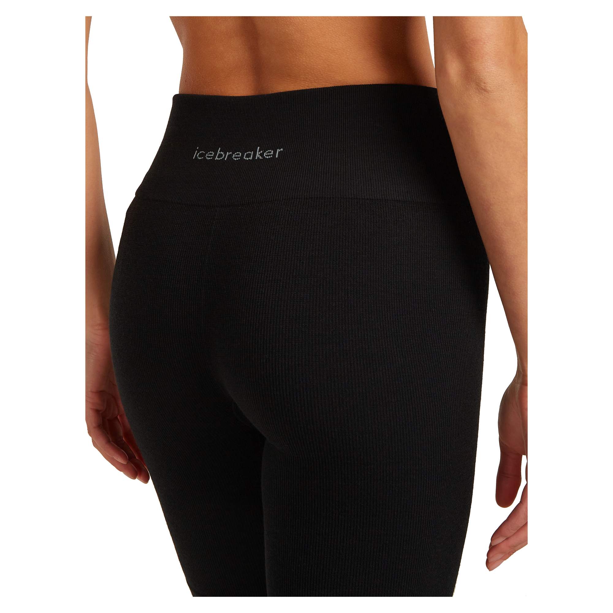 Icebreaker W MERINO SEAMLESS RIB 8 HIGH RISE SHORTS Damen - Shorts