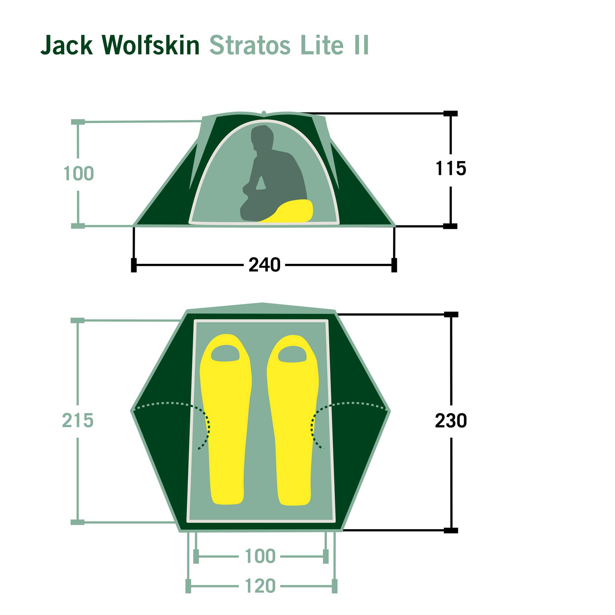 Jack Wolfskin STRATOS LITE II - Kuppelzelt