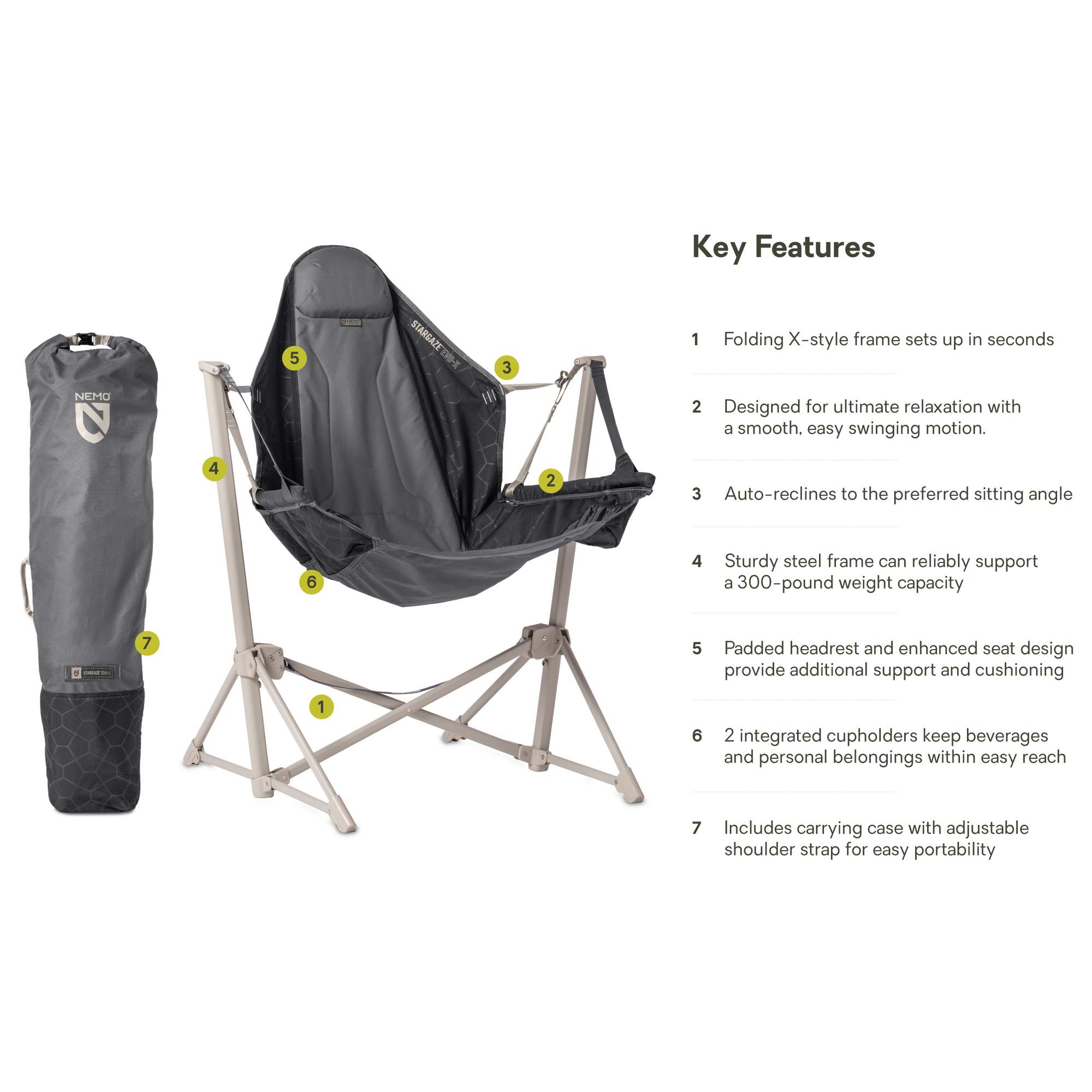Nemo STARGAZE EVO-X - Campingstuhl