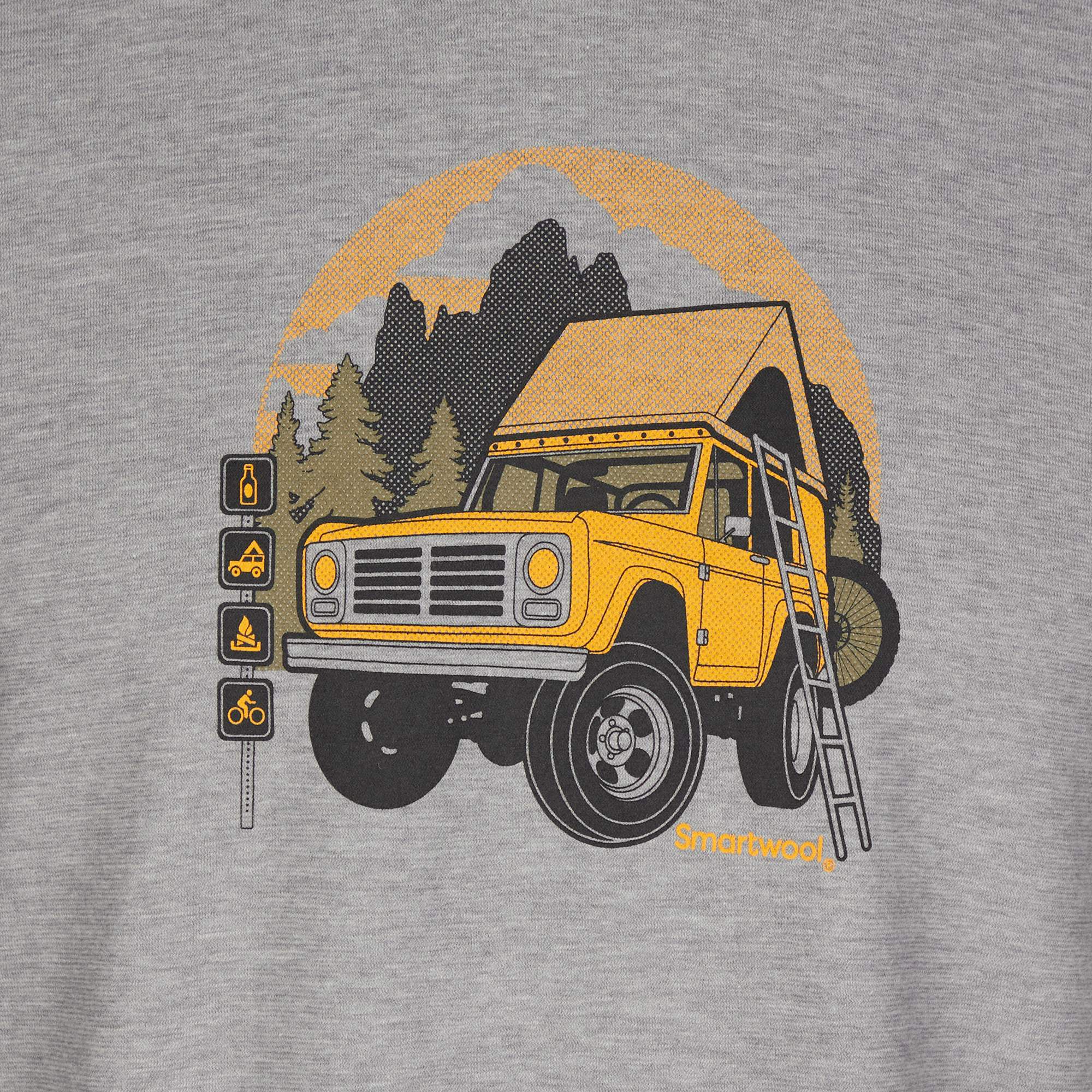 Smartwool LONG WEEKEND SHORT SLEEVE GRAPHIC TEE Unisex - T-Shirt Smartwool LONG WEEKEND SHORT SLEEVE GRAPHIC TEE Unisex - T-Shirt