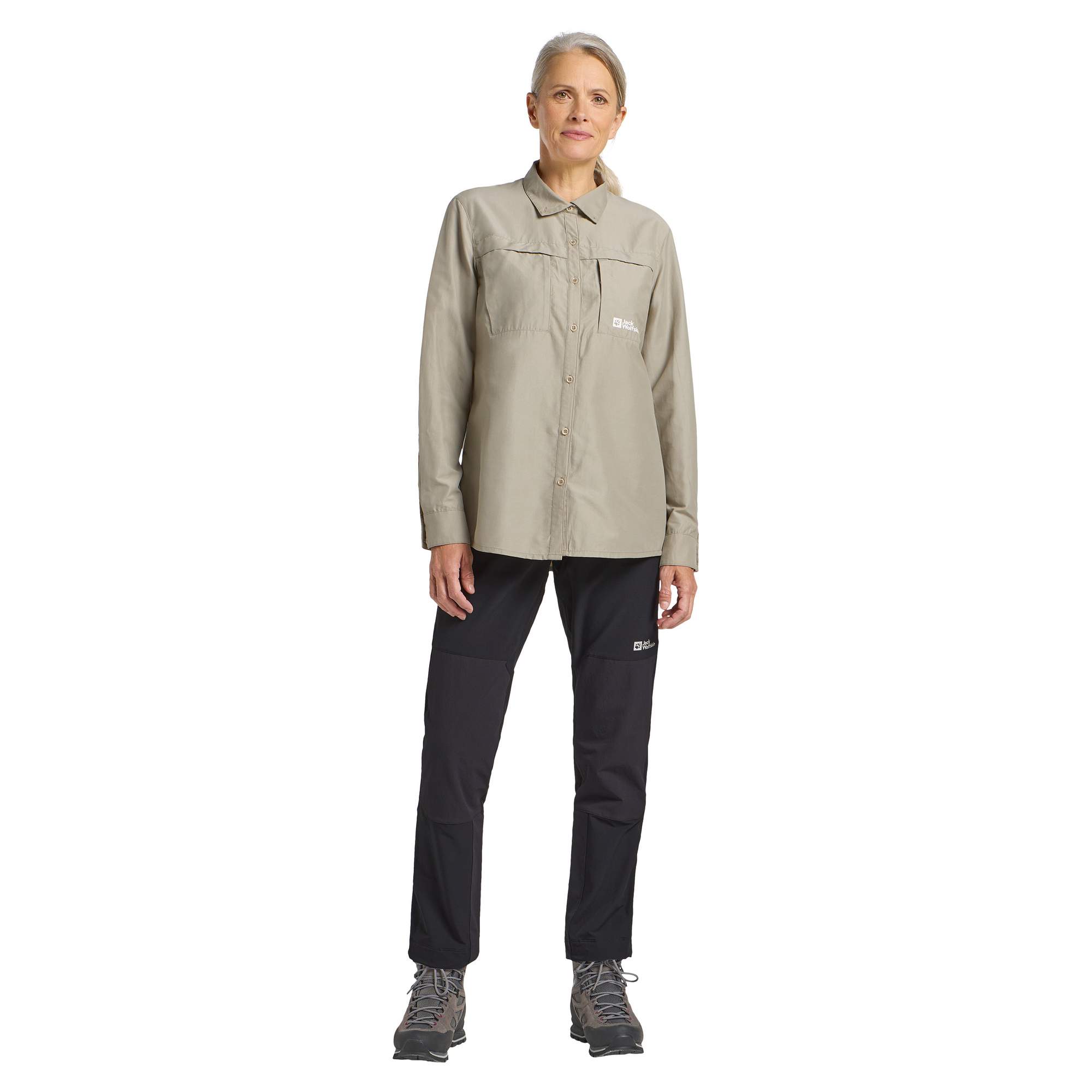 Jack Wolfskin BARRIER L/S SHIRT W Damen - Outdoor Bluse