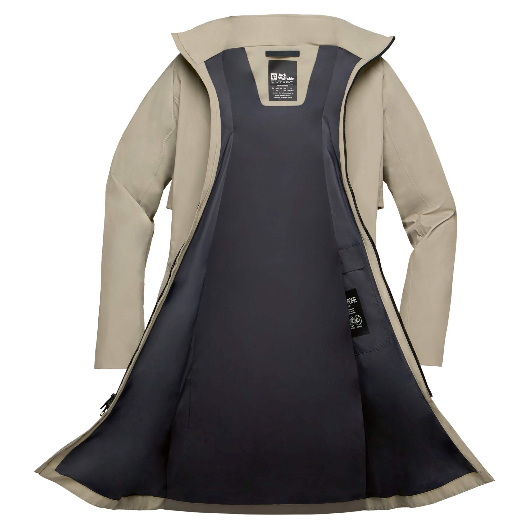 Jack Wolfskin WELLSEE COAT W Damen - Regenmantel Jack Wolfskin WELLSEE COAT W Damen - Regenmantel