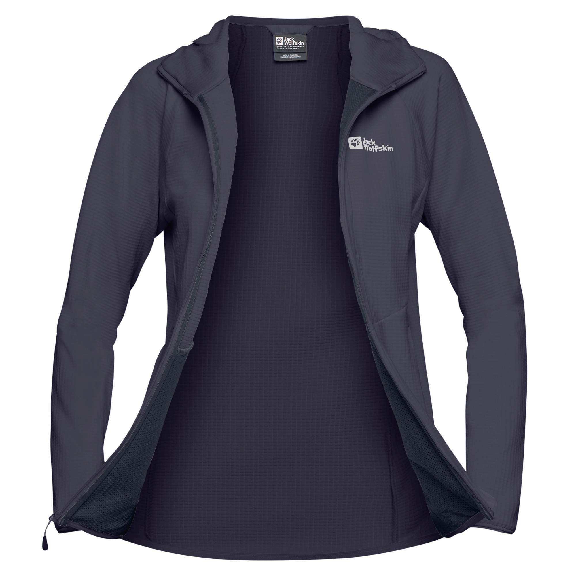 Jack Wolfskin KOLBENBERG HOODED FZ W Damen - Fleecejacke