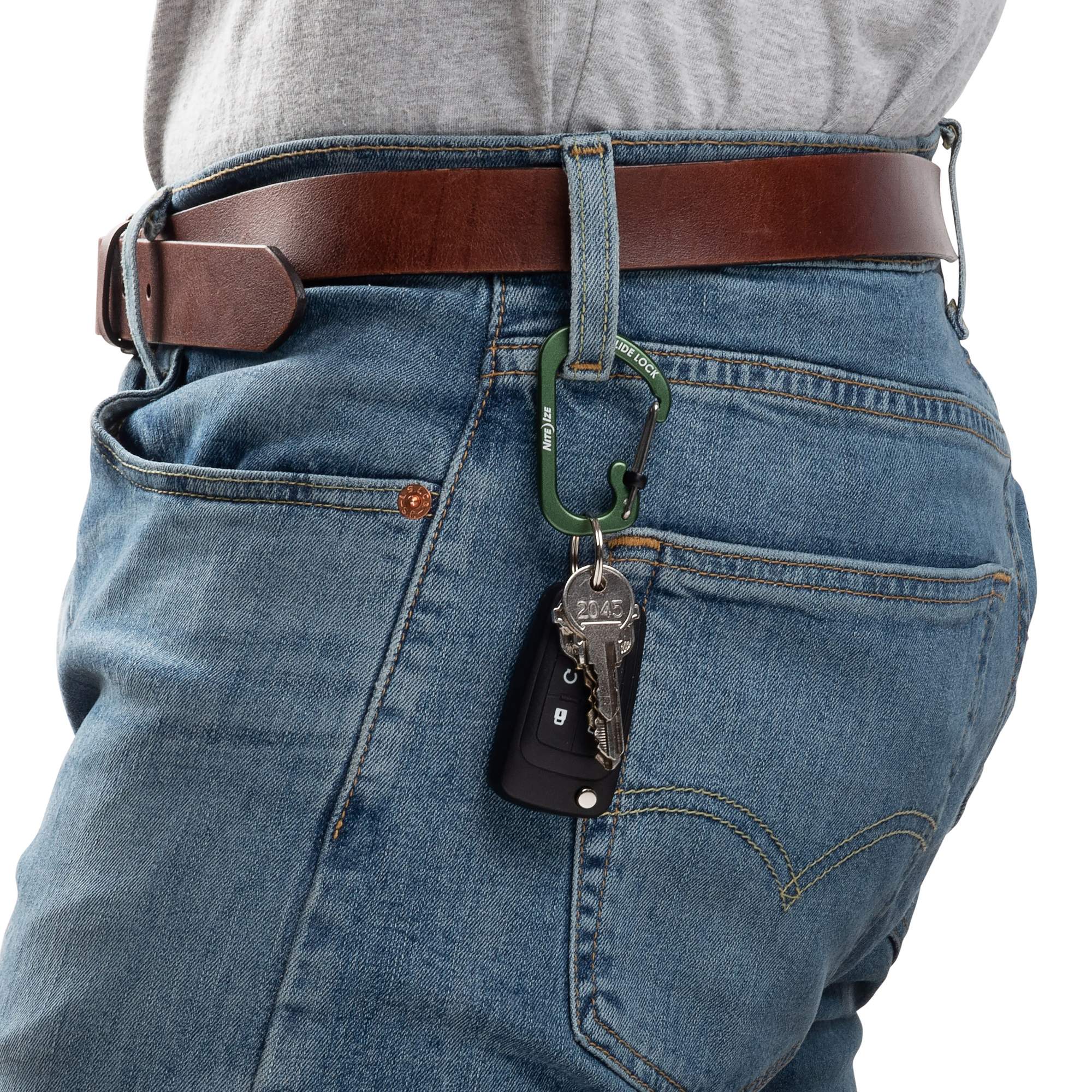 Nite Ize SLIDELOCK CARABINER ALUMINUM - Schlüsselanhänger Nite Ize SLIDELOCK CARABINER ALUMINUM - Schlüsselanhänger