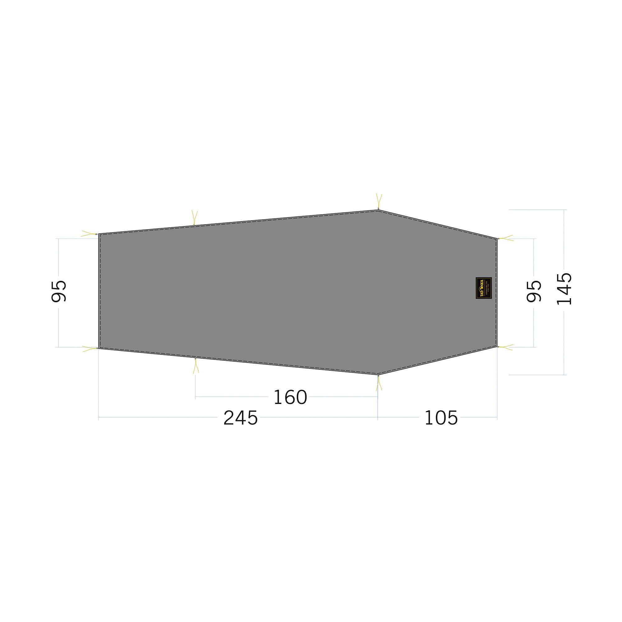 Tatonka FLOOR SHEET LT GARGIA 2 - Zeltplane