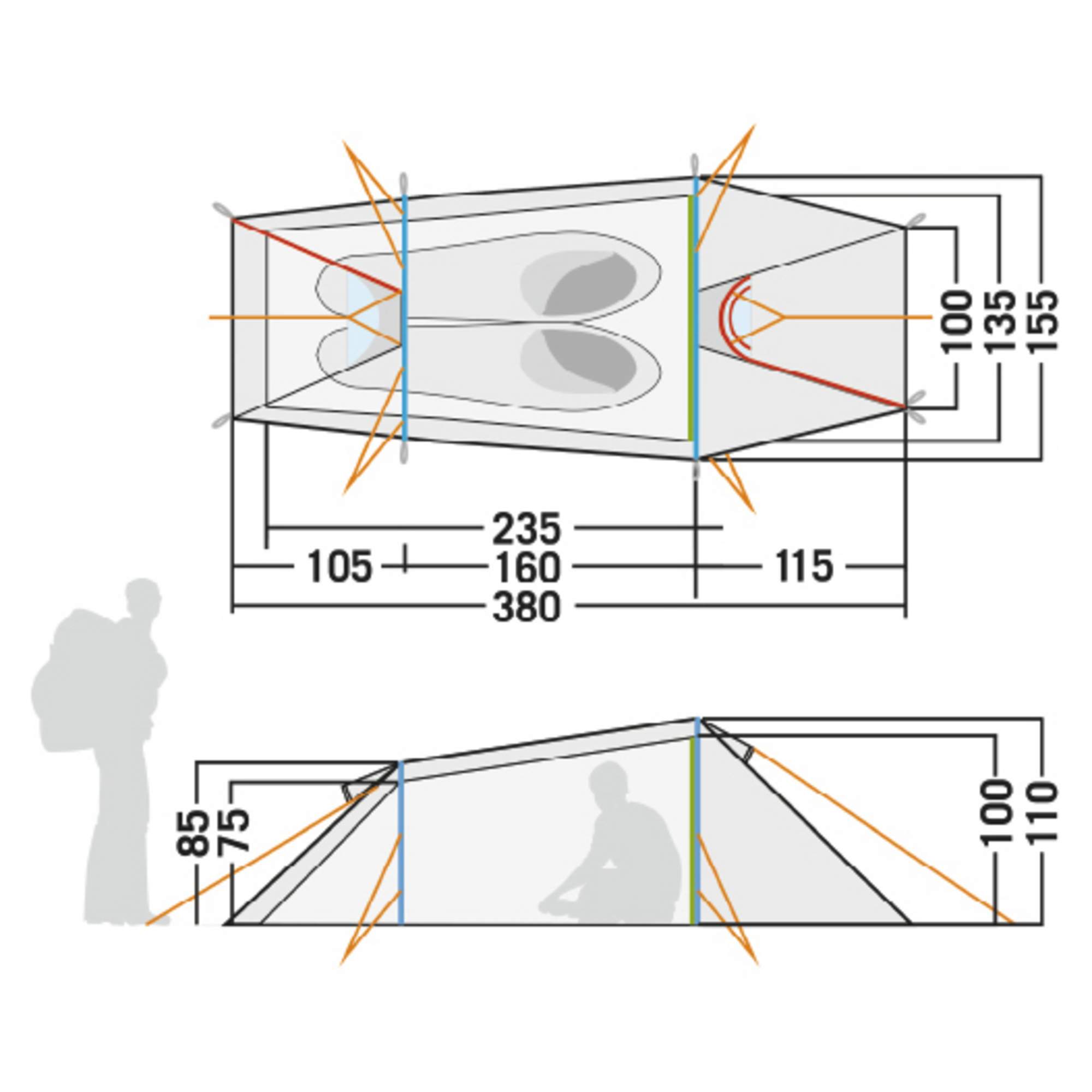 Tatonka GARGIA 2 - Tunnelzelt