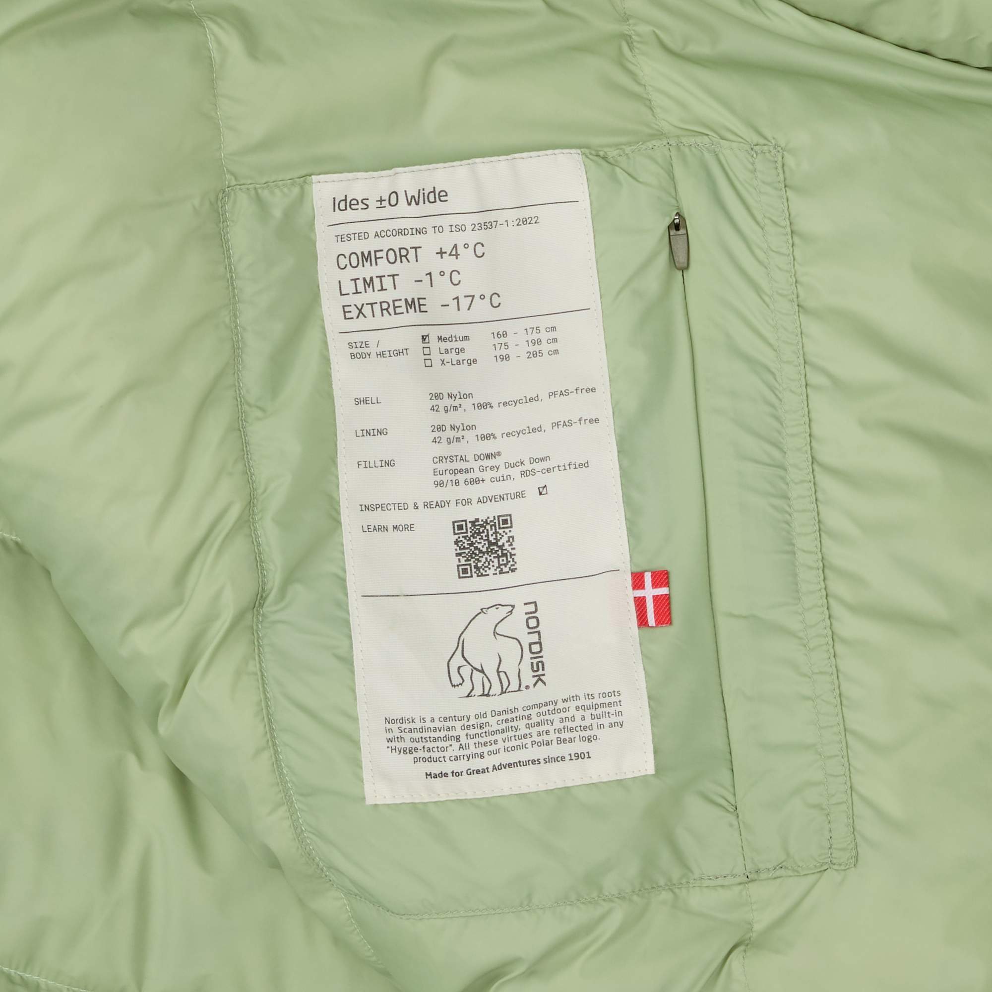 Nordisk IDES ±0° WIDE SLEEPING BAG - Daunenschlafsack