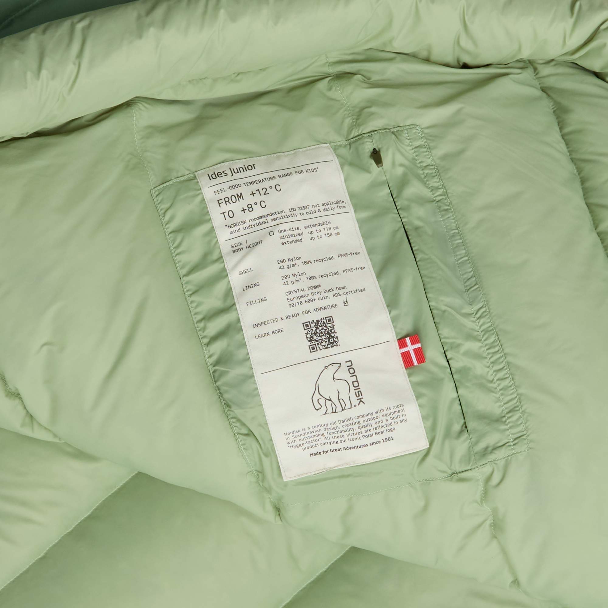Nordisk IDES JUNIOR MUMMY SLEEPING BAG - Kinderschlafsack