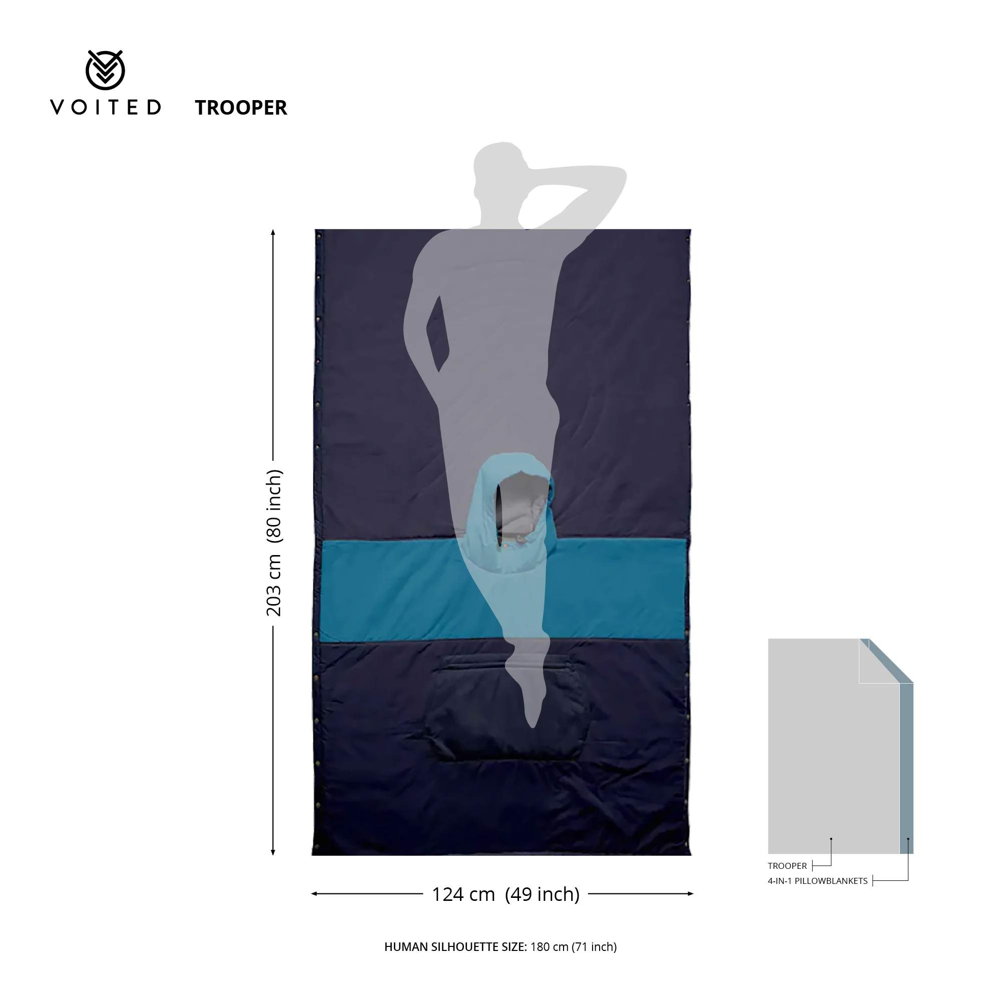 Voited TROOPER PONCHO BLANKET - Poncho
