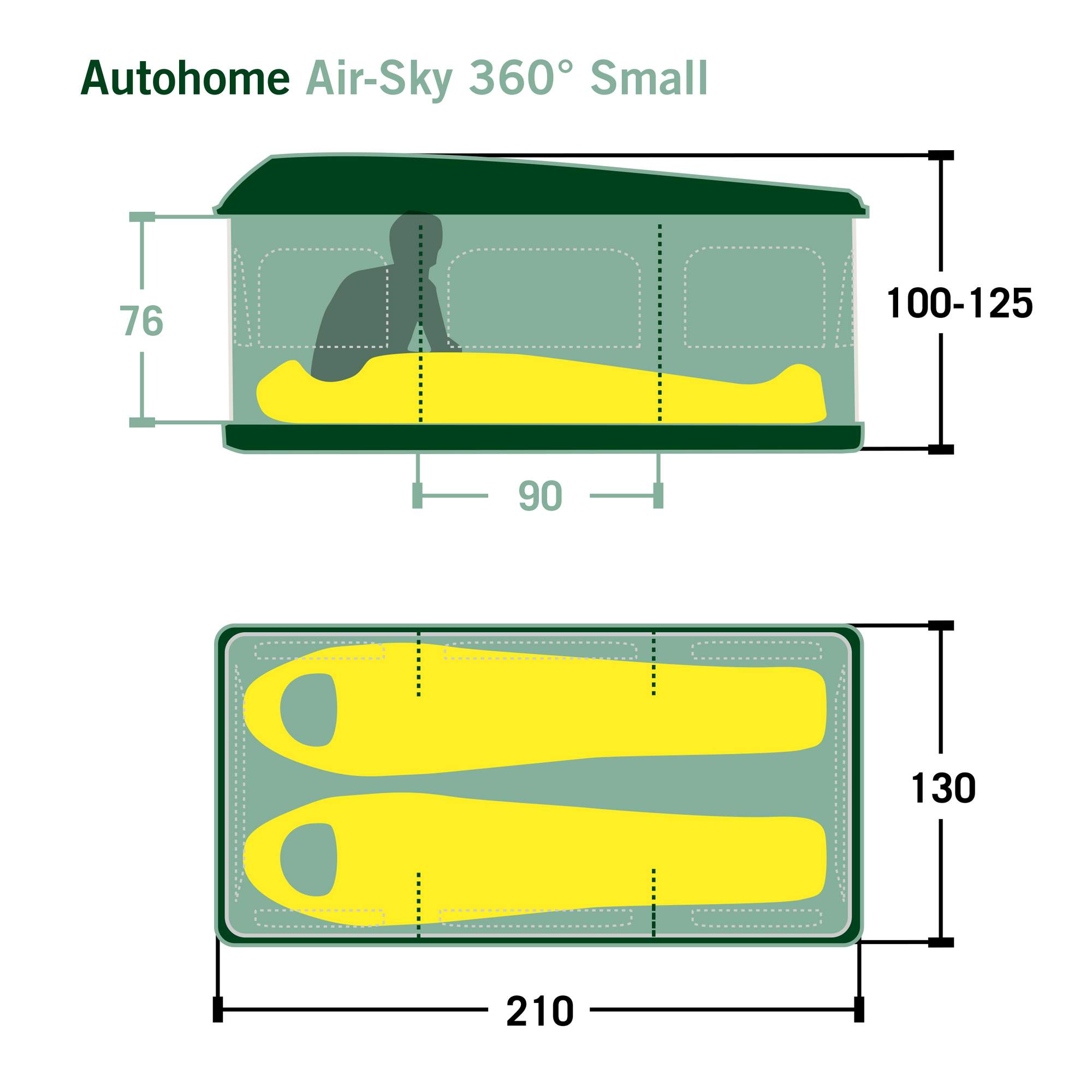 Autohome AIR-SKY 360 SMALL - Dachzelt