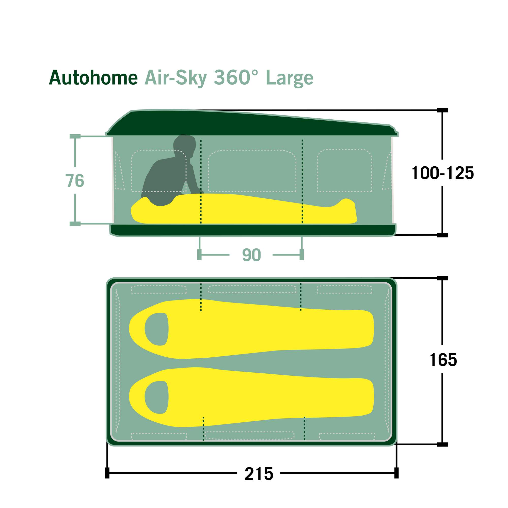 Autohome AIR-SKY 360 LARGE - Dachzelt