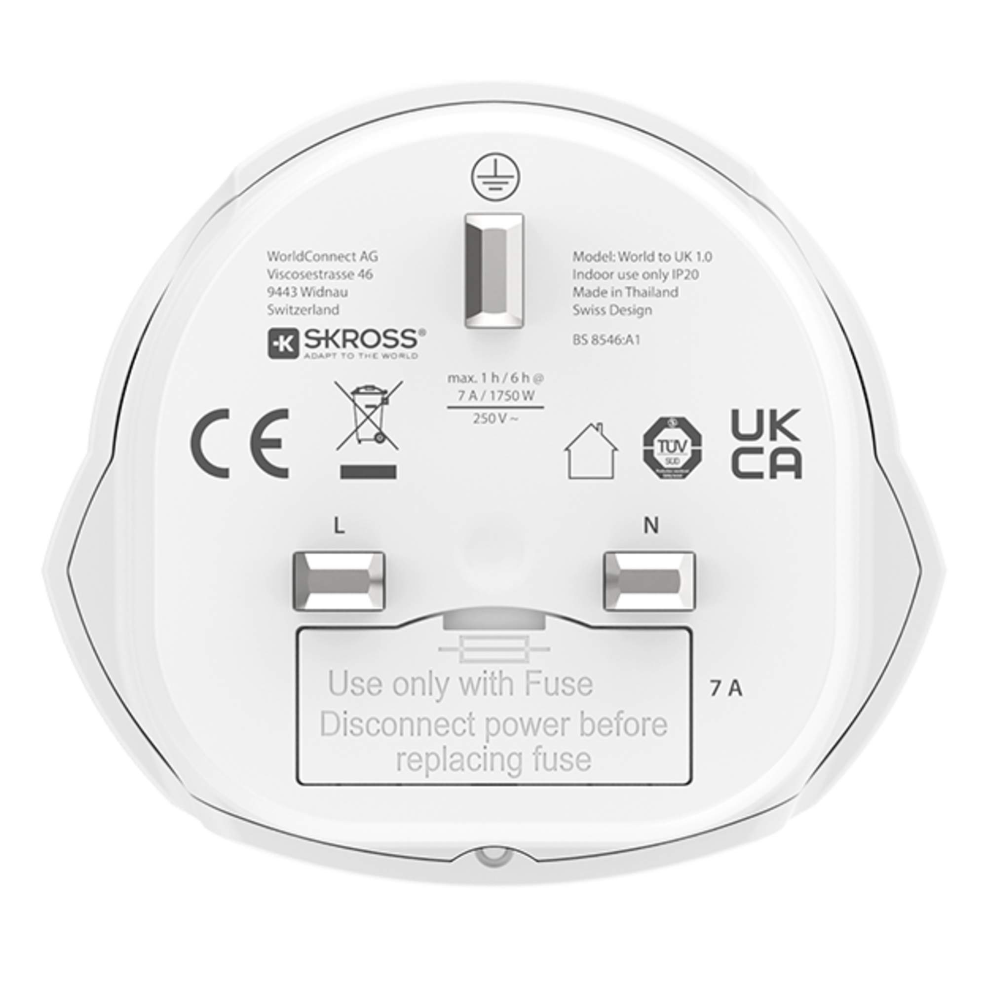 SKROSS WORLD TO UK - Reisestecker