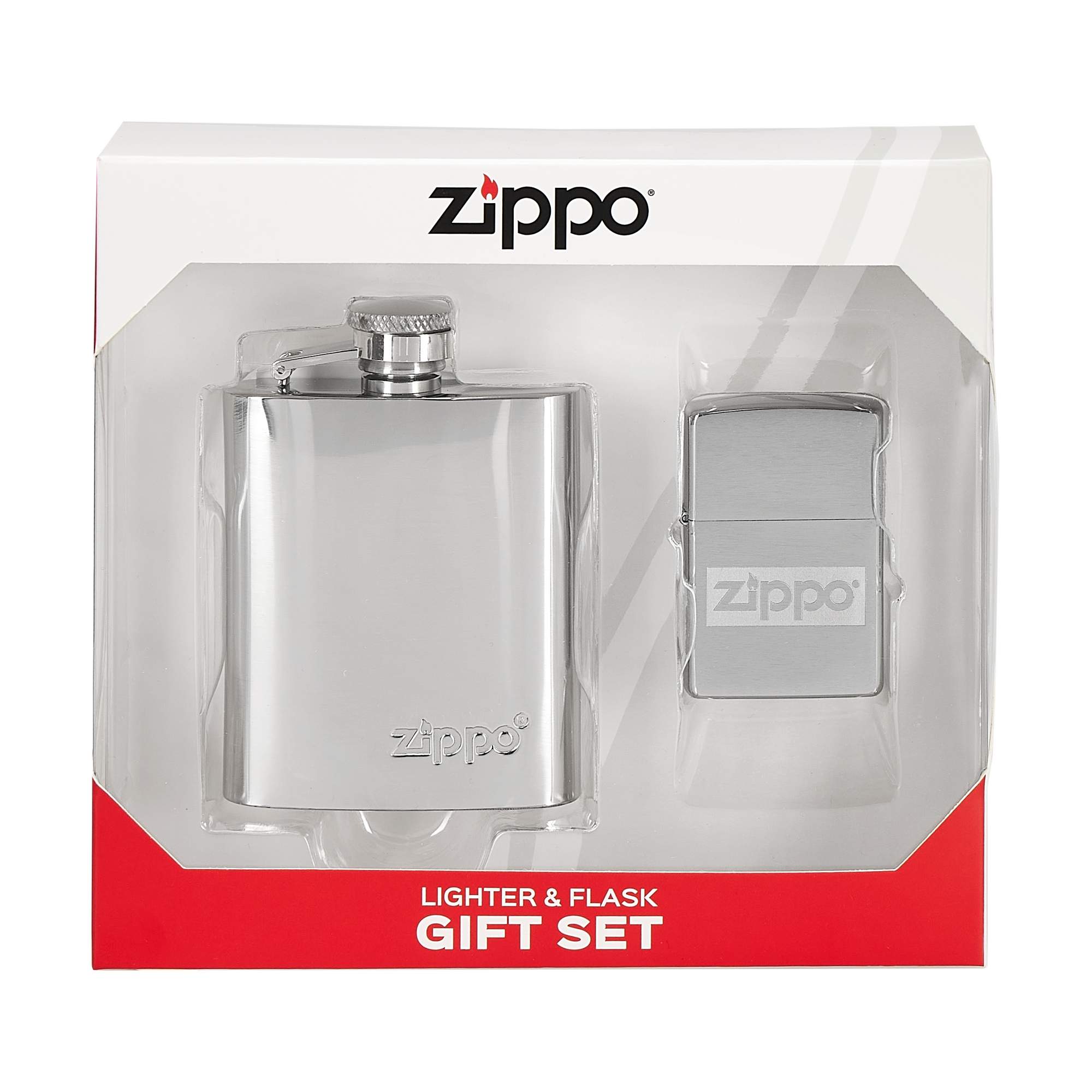 Zippo LIGHTER & FLASK GIFT SET